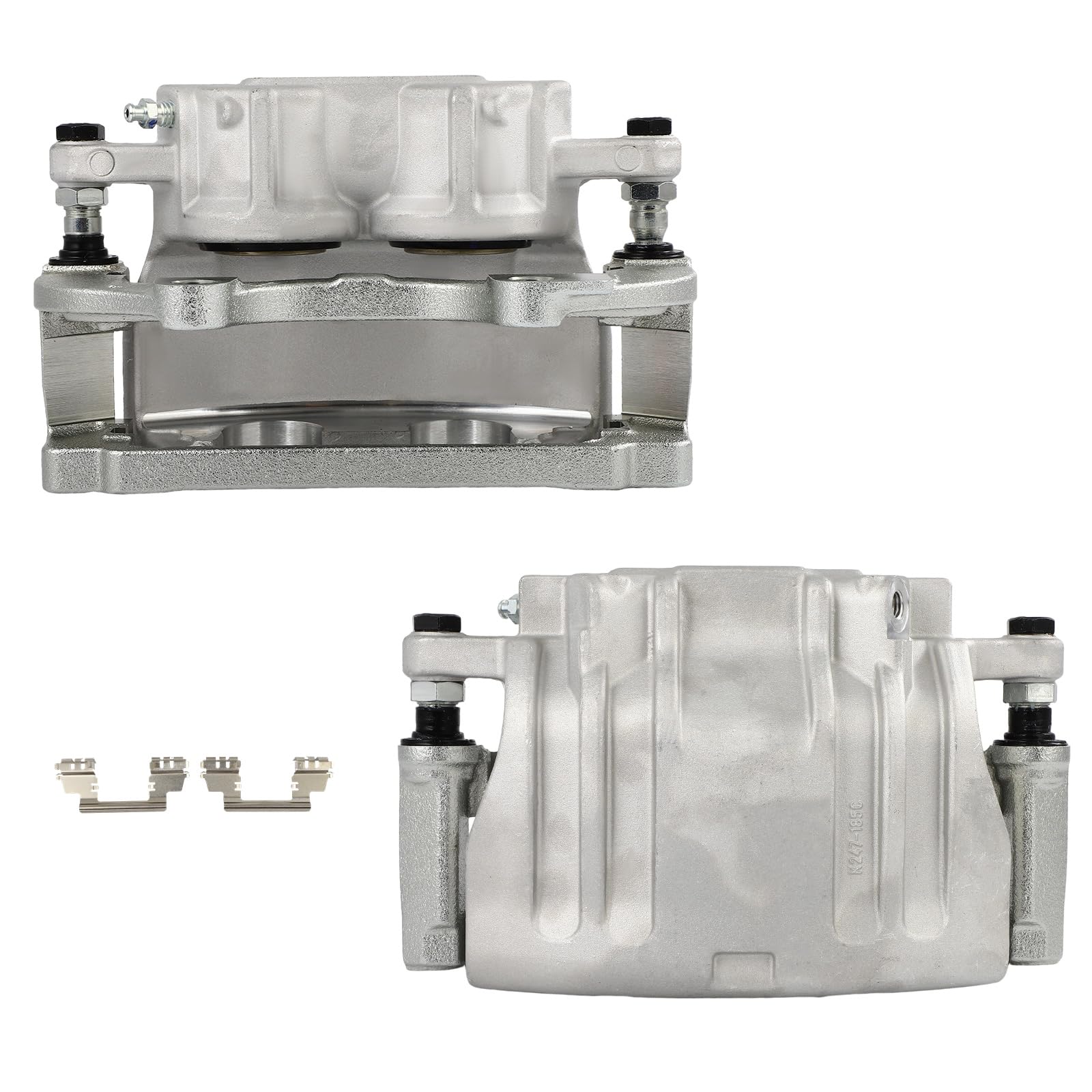 SCITOO 18-5017 18-5016 Front Left &amp; Right Disc Brake Calipers w/Bracket Fit For Chrysler For 200 2013-2014,For Dodge For Charger 2006-2020,For Dodge For Magnum 2005-2008, Double Pistons