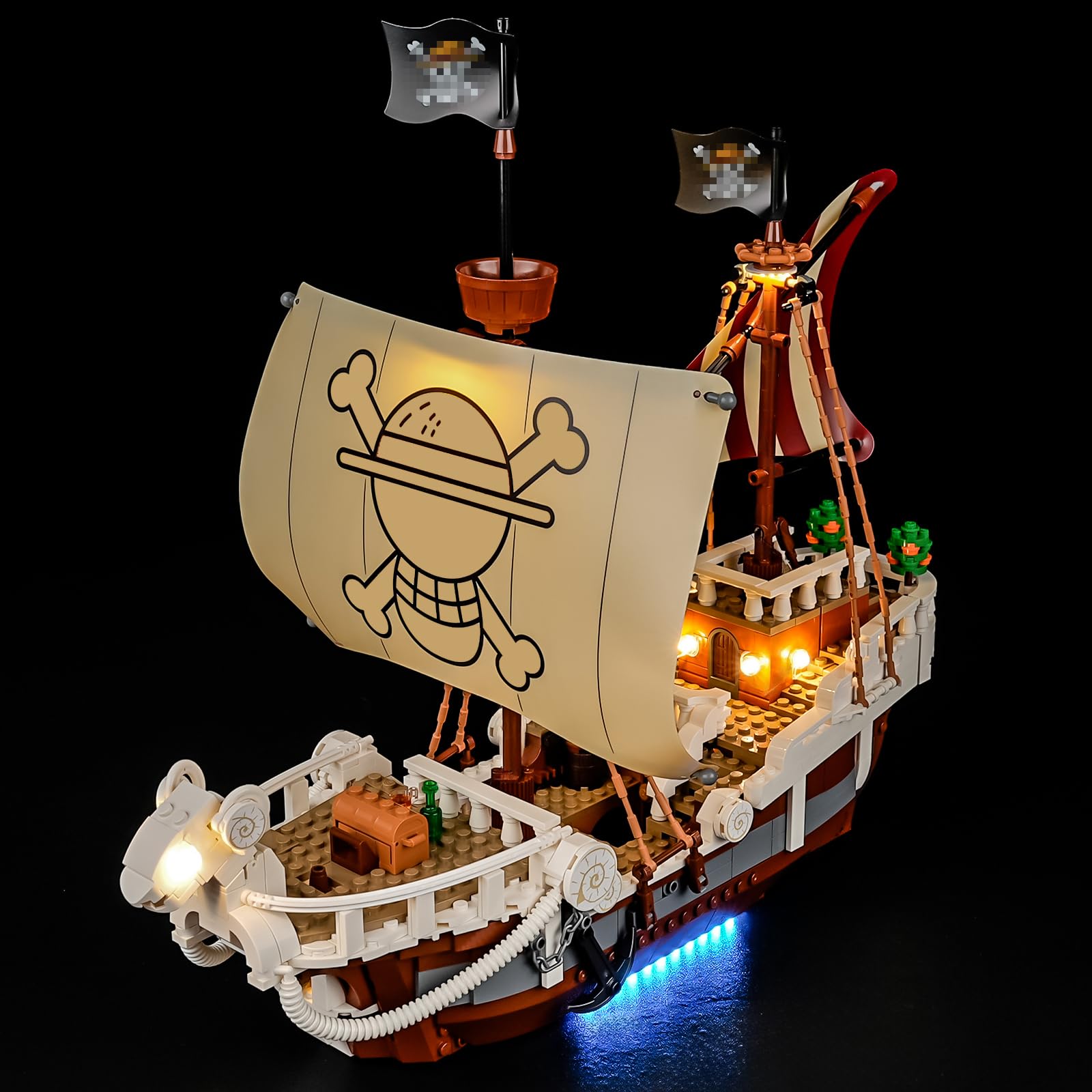 MENZAVA LED Light Set Compatible with LEGO ONE PIECE The Going Merry Pirate Ship 75639 Building Blocks Model - Model Set NOT Included