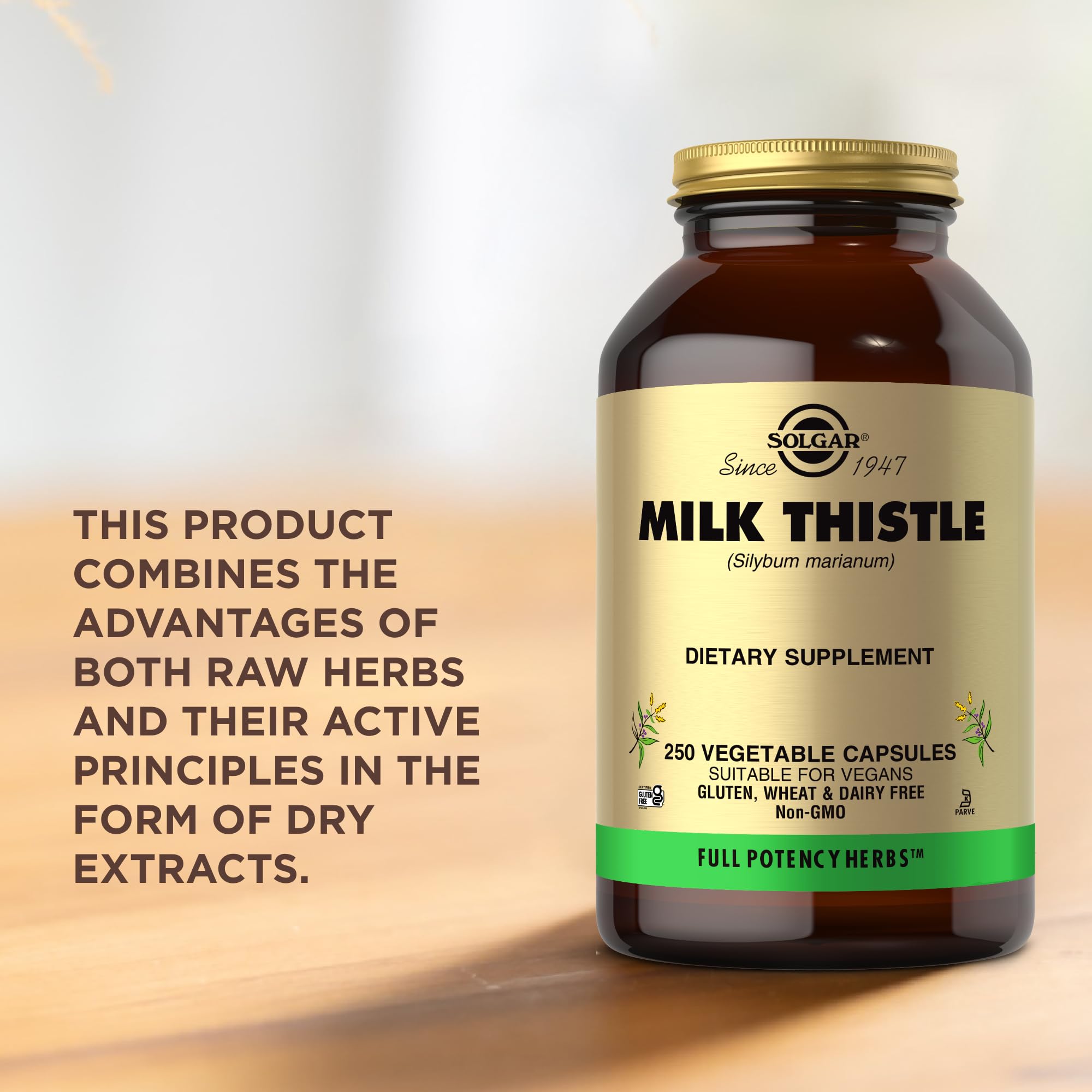 Solgar - Milk Thistle (Silybum Marianum, 100 mg, 250 veggie caps 3