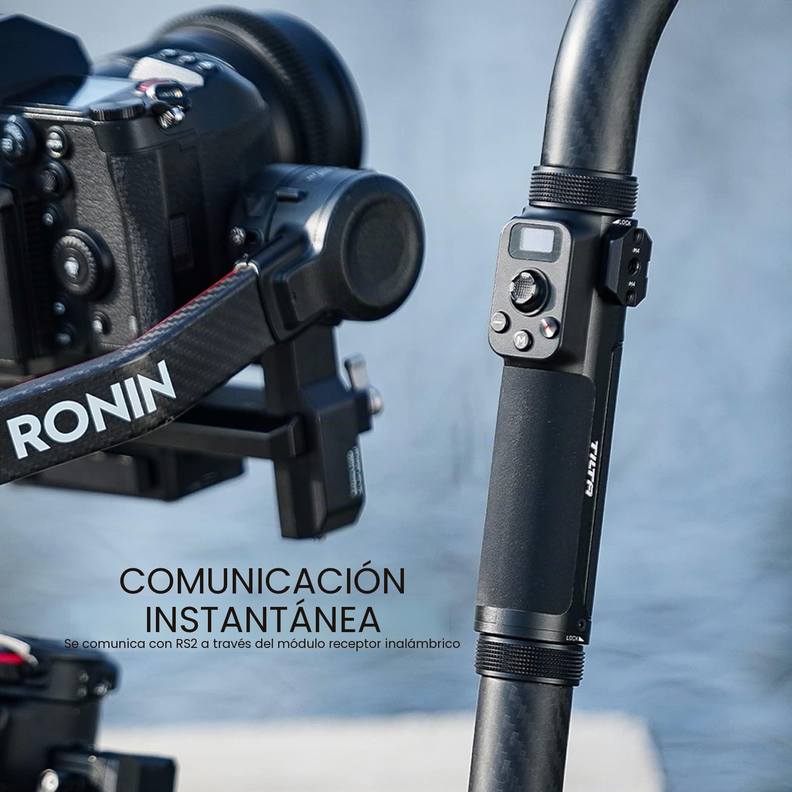 Tilta Mango de Control Remoto para Agarre de Anillo Avanzado Control Completo de Cardán Compatible con Controles dji RS4 Pro/RS4/RS2/RS3 Pro Run Stop y Modo de Foto - Black TGA-ARG-RCH