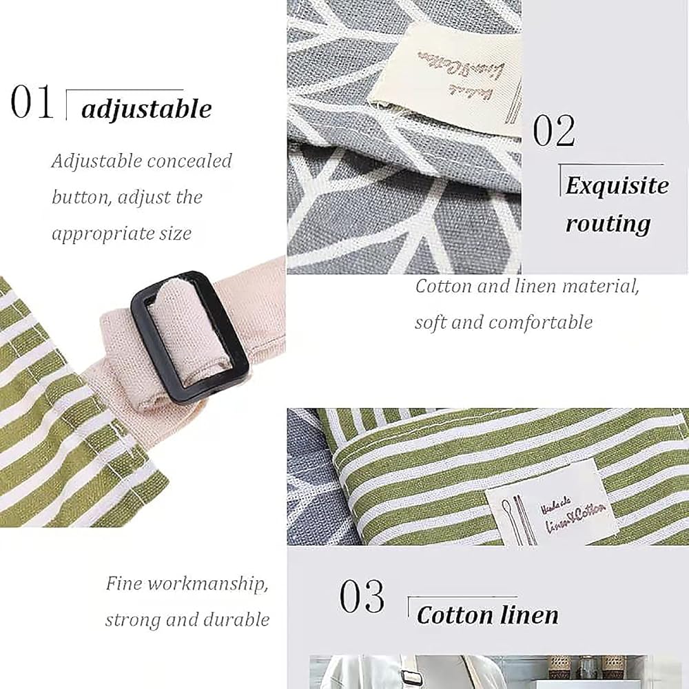 Set 4 Grembiuli Da Cucina In Cotone - Regolabili Con Tasche Per Chef E Casa - Foto 13