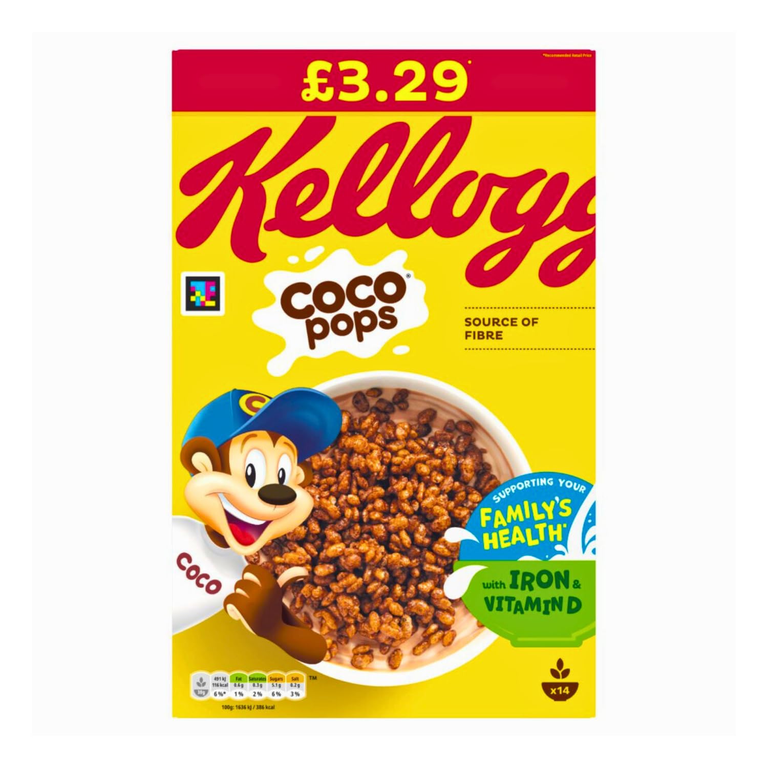 Kelloggs Coco Pops, Chocolate Flavour Cereal Box 420g (Imported USA) (B0DC3TB7G6) Amazon Price History, Amazon Price Tracker