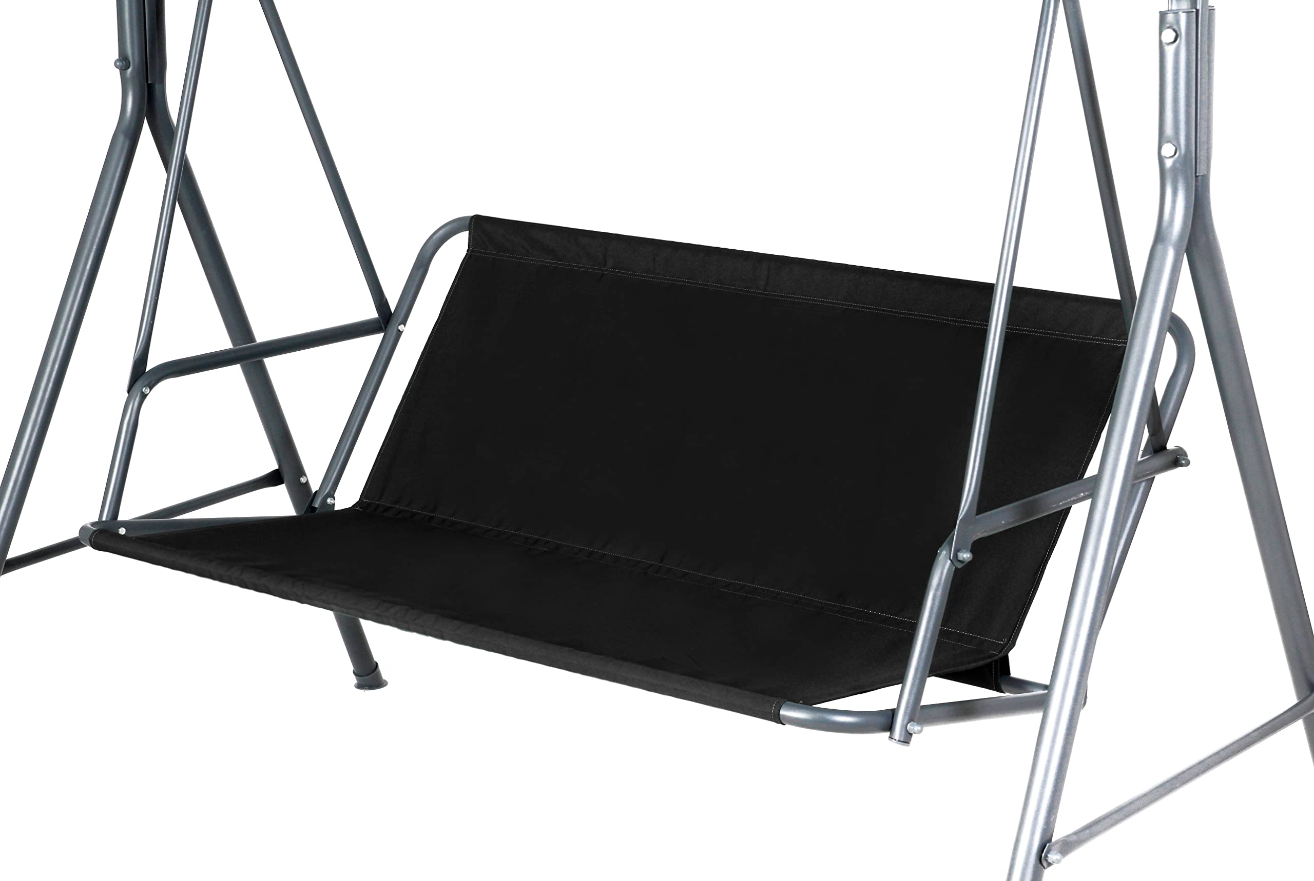 Housse de rechange pour balancelle de jardin - Noir - 138 x 50 x 50 cm