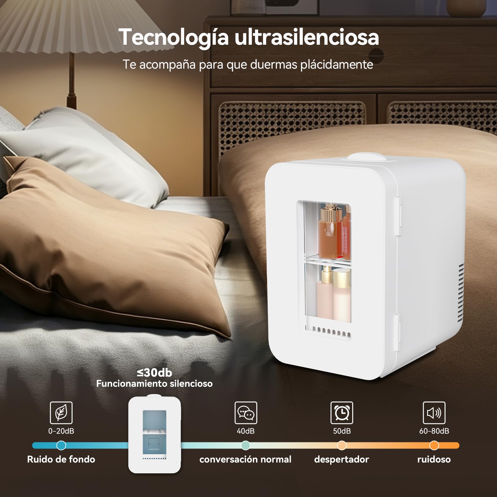 YU YUSING Nevera Pequeña 10L, Mini Nevera para Habitacion con Estante