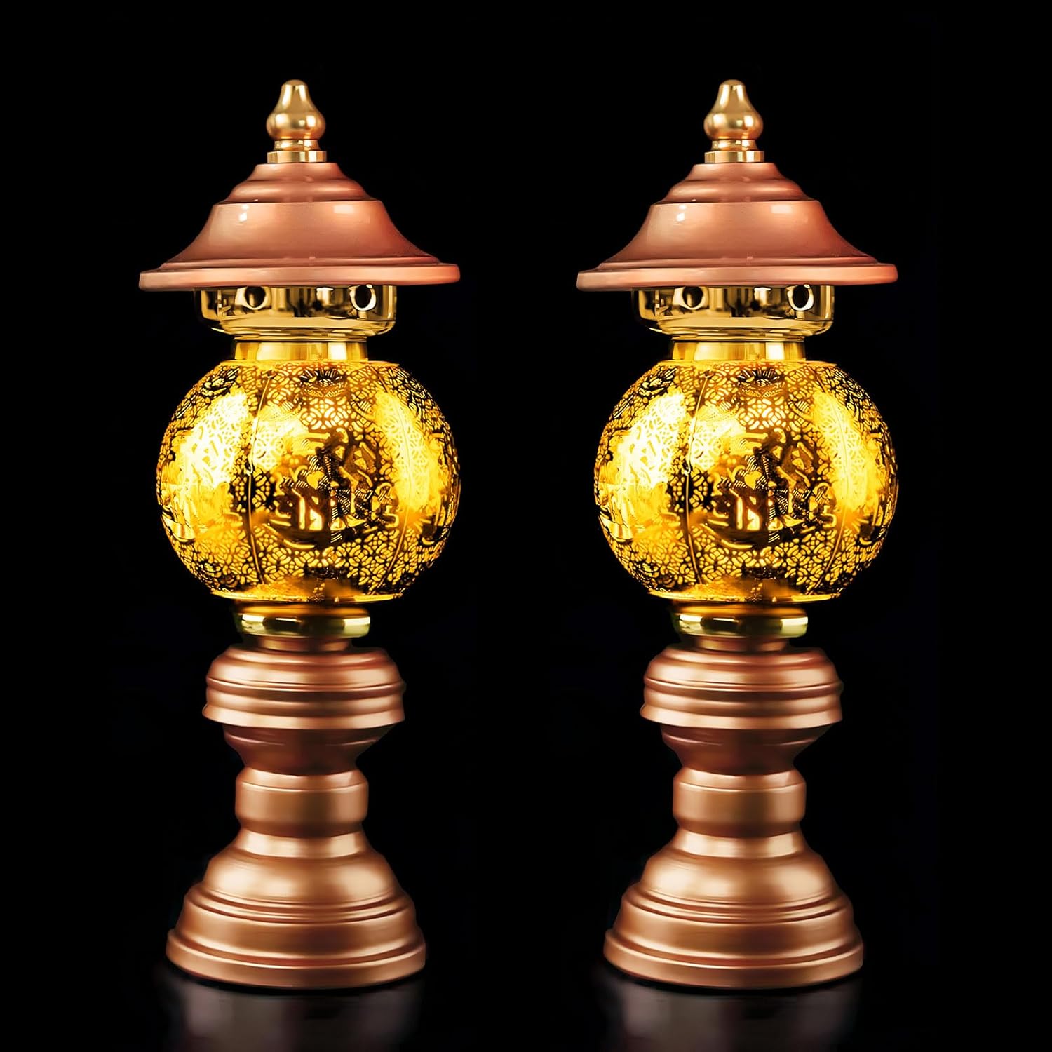 Lotus Lamp for Meditation, 7 Color Changing Crystal Buddha Light with Adjustable Switch, Ritual Decor for Buddhist Altar, Yoga Room, Home Temple Supplies & Spiritual Gift (10 inch)