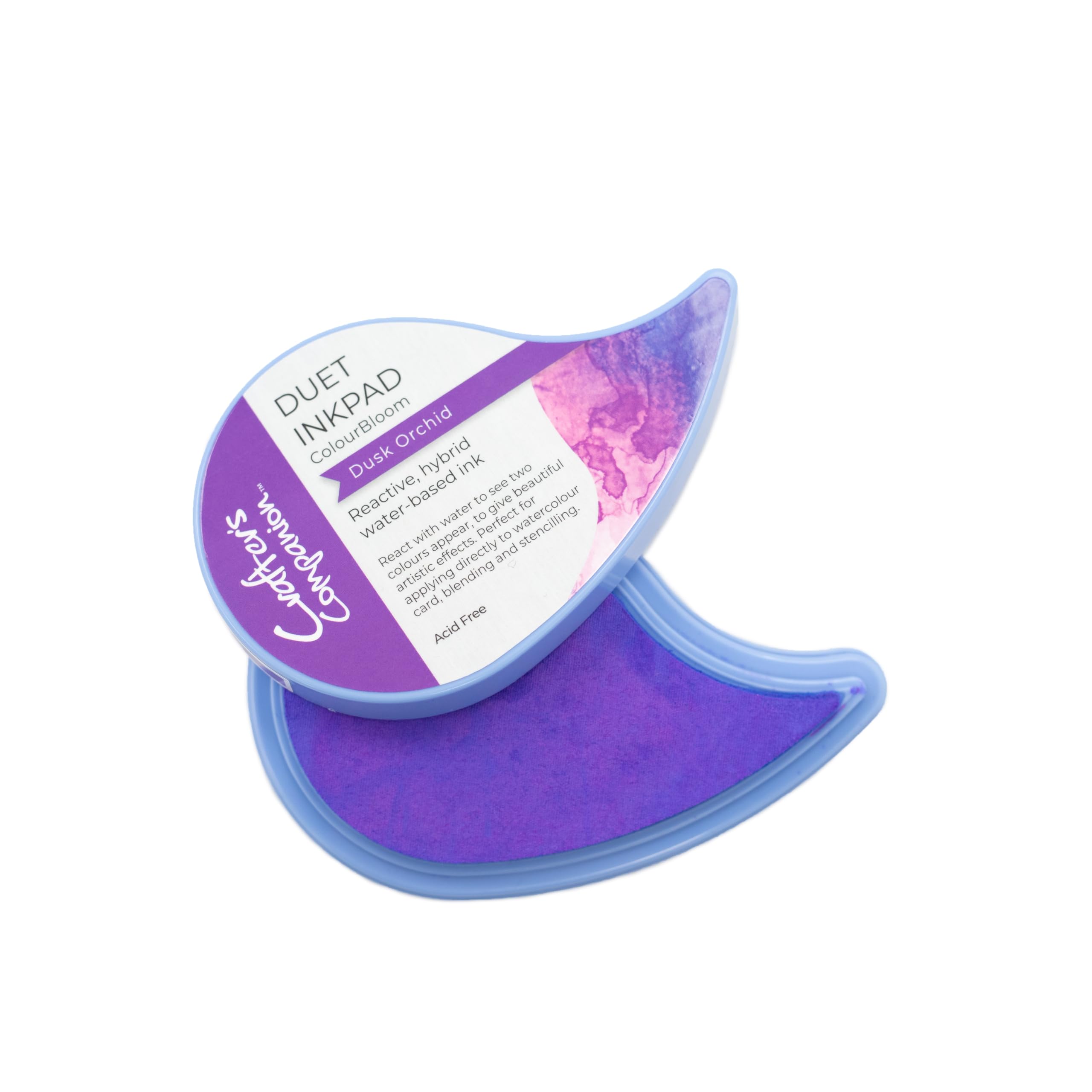 Crafter's CompanionDuet ColourBloom Water-Based Inkpad - Add Water to Create Multi-Toned Effects - Dusk Orchid