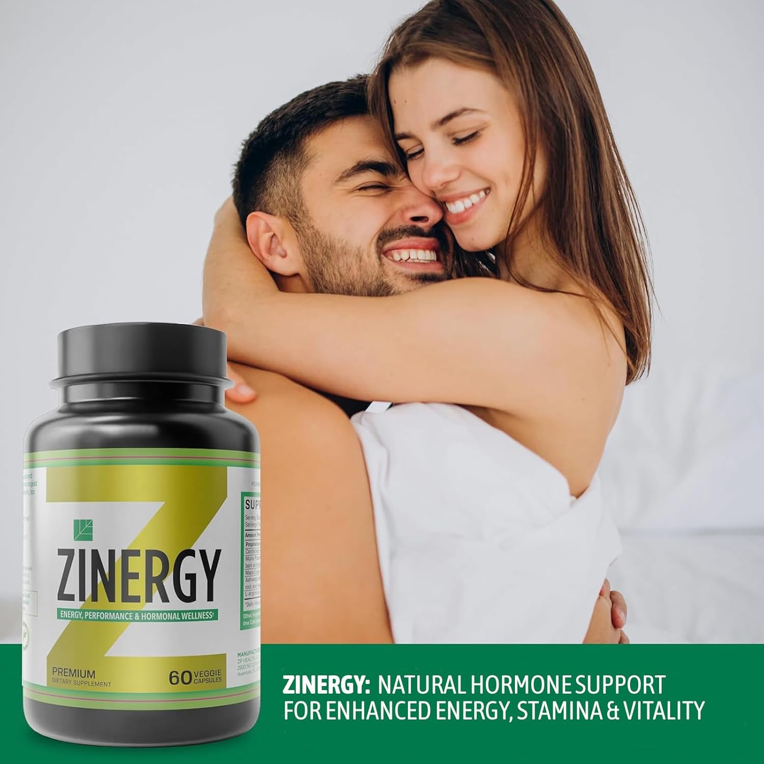 Dr. Zisman ZINERGY Natural Energy & Vitality Support – All-Natural Formula for Men and Women – Enhances Energy Levels & Hormonal Balance – 60 Premium Capsules - Image 9