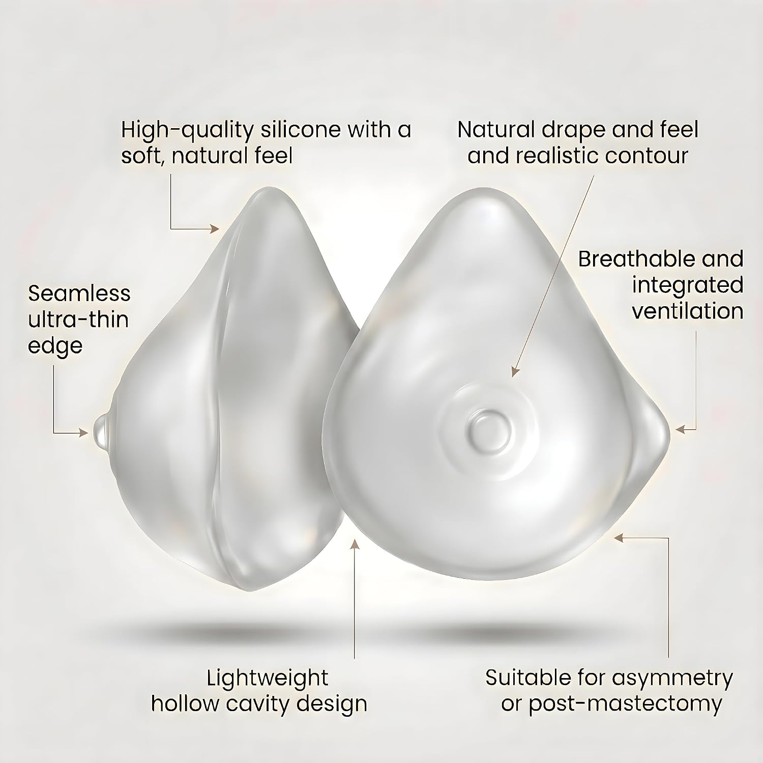 ENVY BODY SHOP Triangle Essential Premier Asymmetrical Swim Breast Forms
