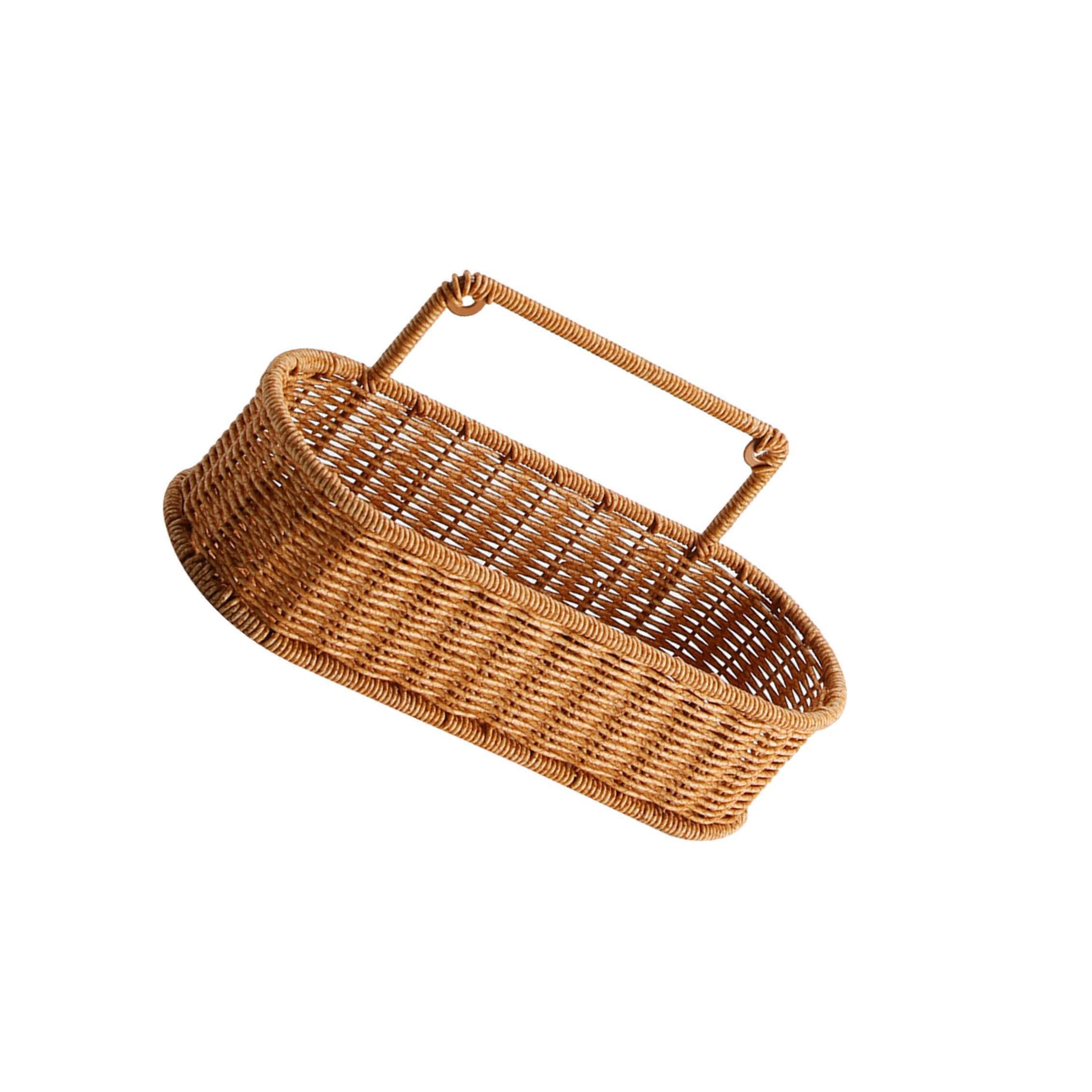 TWISAXC Stylish Woven Hanging Storage Baskets for Creative Storage Basket Enhances Organization For Various Household Items Effortlessly Basket Fruit Sundries Organizer Kitchen