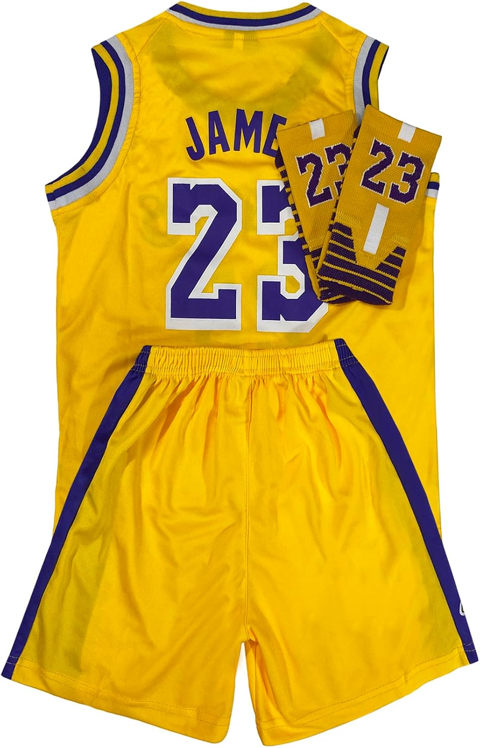 Kids Basketball Jerseys Uniform Set for Boys Girls Youth Basketball Jersey Tank Top+Shorts+Socks 3 Piec Gifts