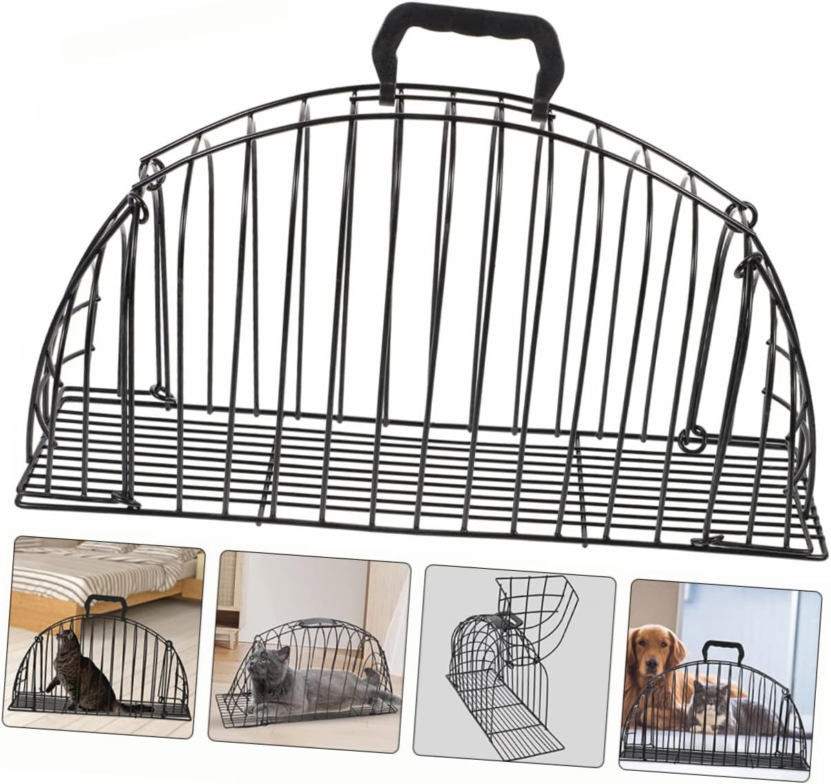 Kisangel Cat Grooming Bath Cage Scratch-Resistant Pet Washing Cage for Cats and Dogs Mesh Design for Bathing and Nail Trimming Portable and Lightweight