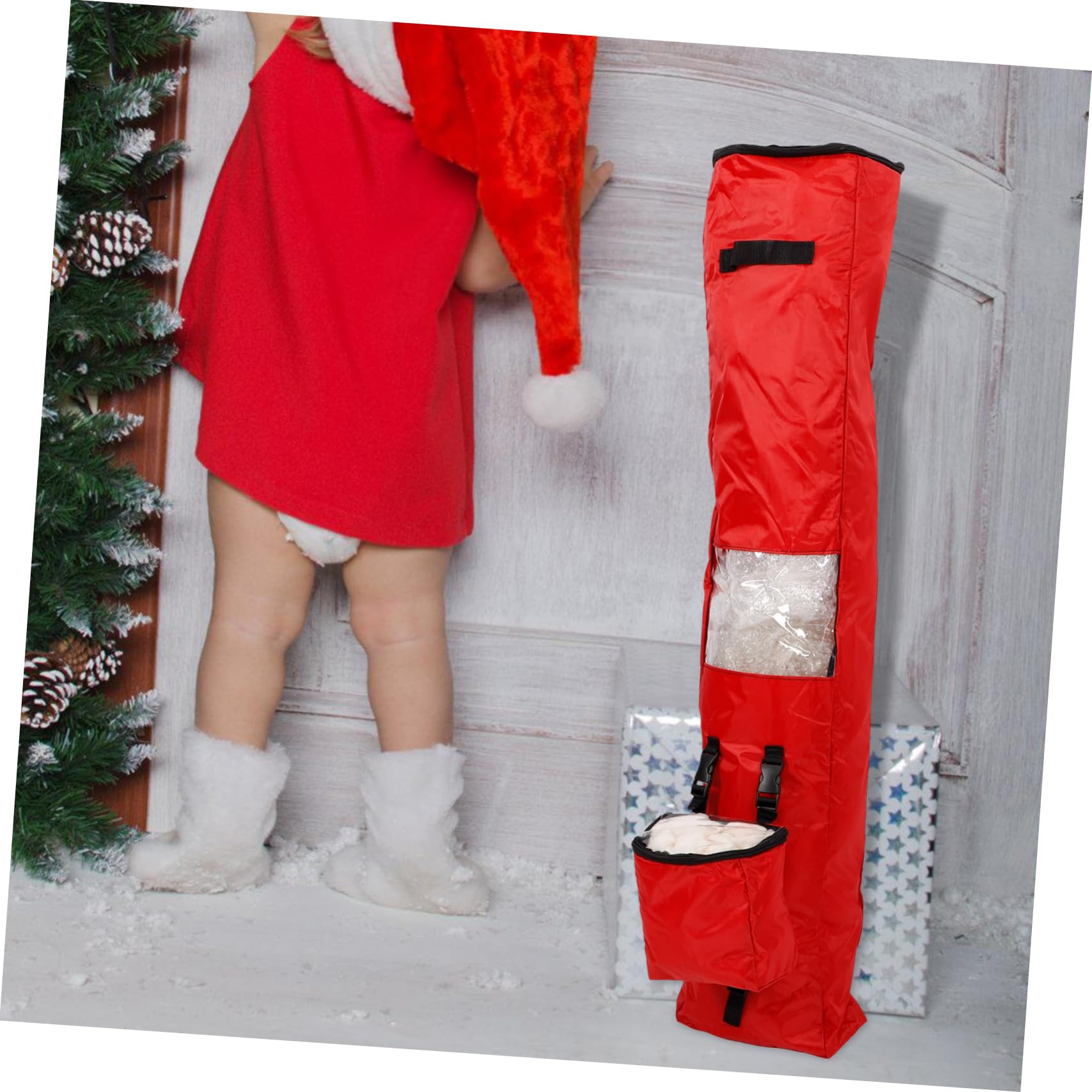KOMBIUDA Geschenkpapier-aufbewahrungsbeutel Geschenkpapier-organizer für Weihnachtsgeschenke Tragbare Verpackungsbeutel aus Strapazierfähigem Oxford