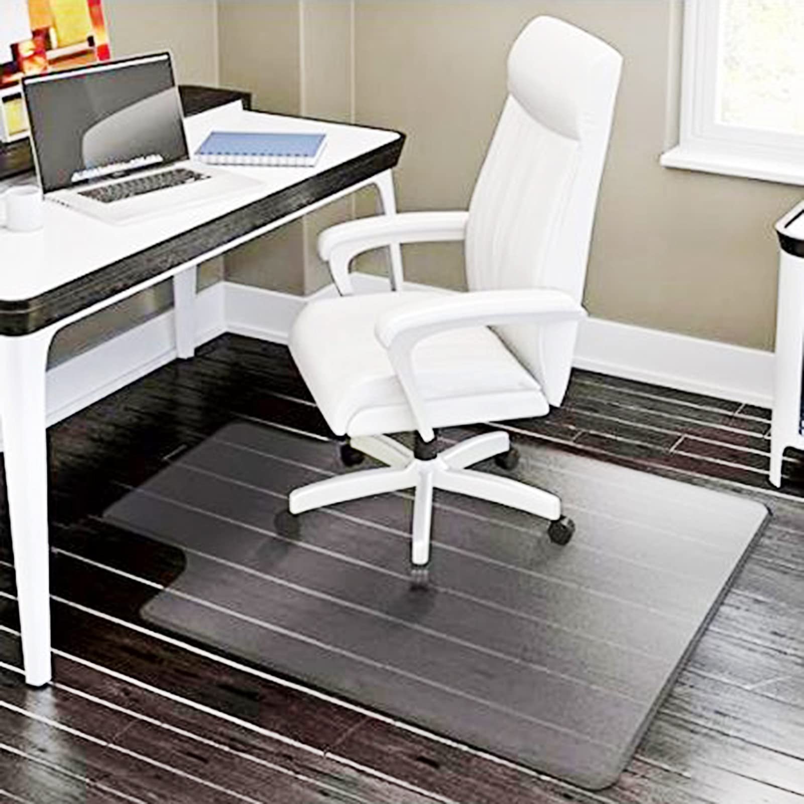 WooFloors Tapis de sol transparent imperméable et anti-déchirure pour chaises de bureau pivotantes Plusieurs tailles 1,5 mm 60 x 120 cm