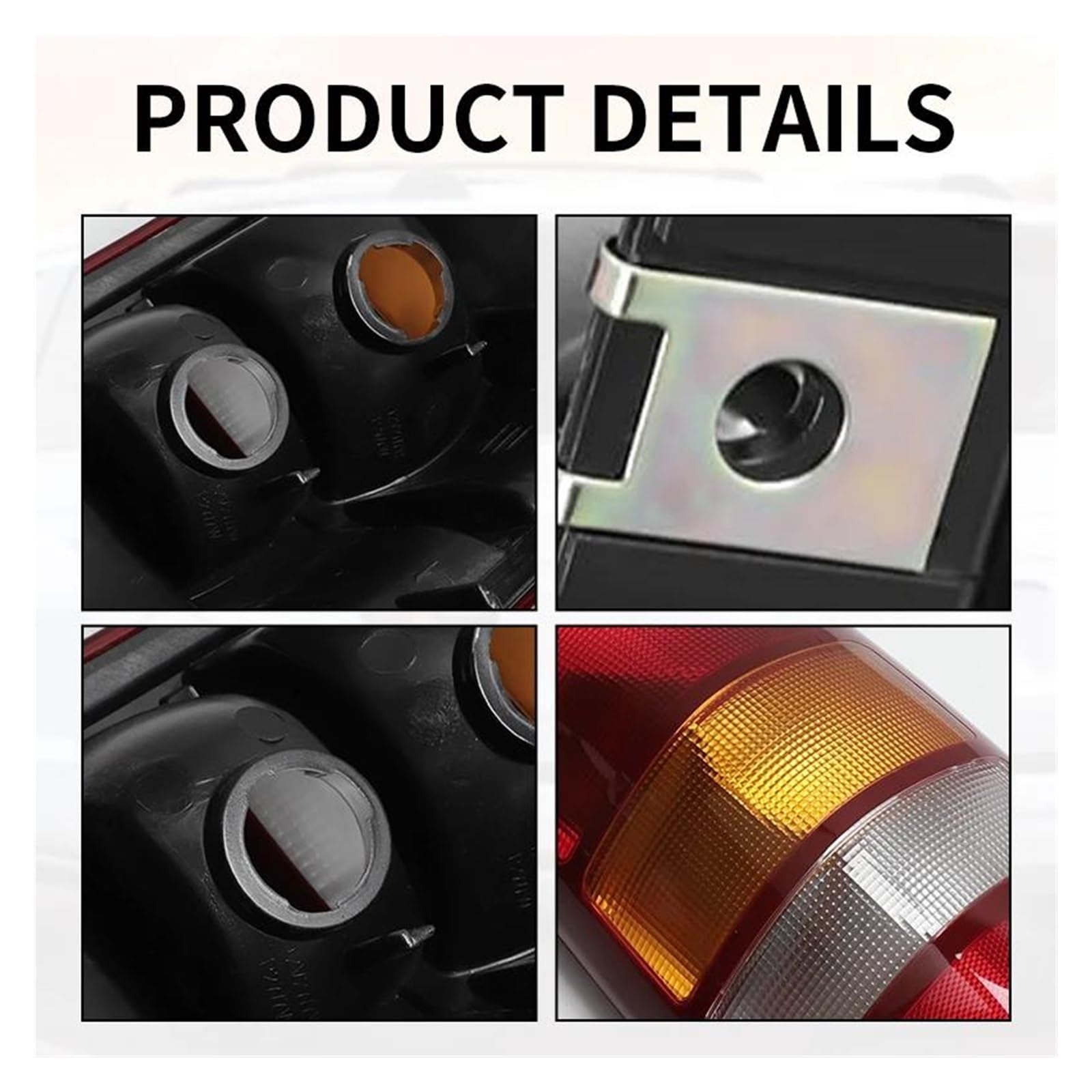 Luz Trasera para GMC para Sierra 1999-2006 Luz Trasera Coche Camión Reflector Parachoques Trasero(Bien)