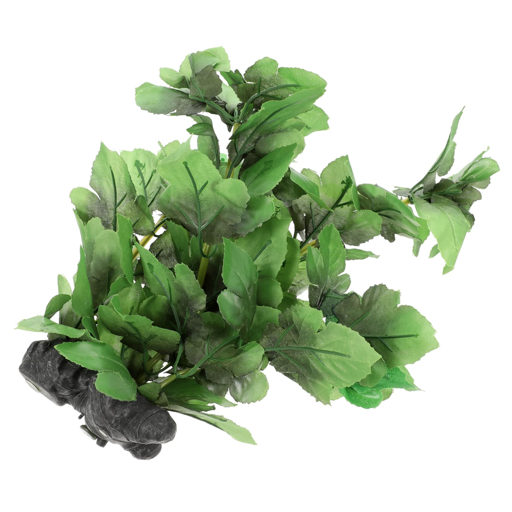 YARNOW 4 Piezas Pecera Plantas Acuaticas Planta De Acuario De Escritorio Peces De Acuario Estanque Auto Plantas Acuáticas Planta De Pecera Macetas De Tanques Bol Green El Plastico