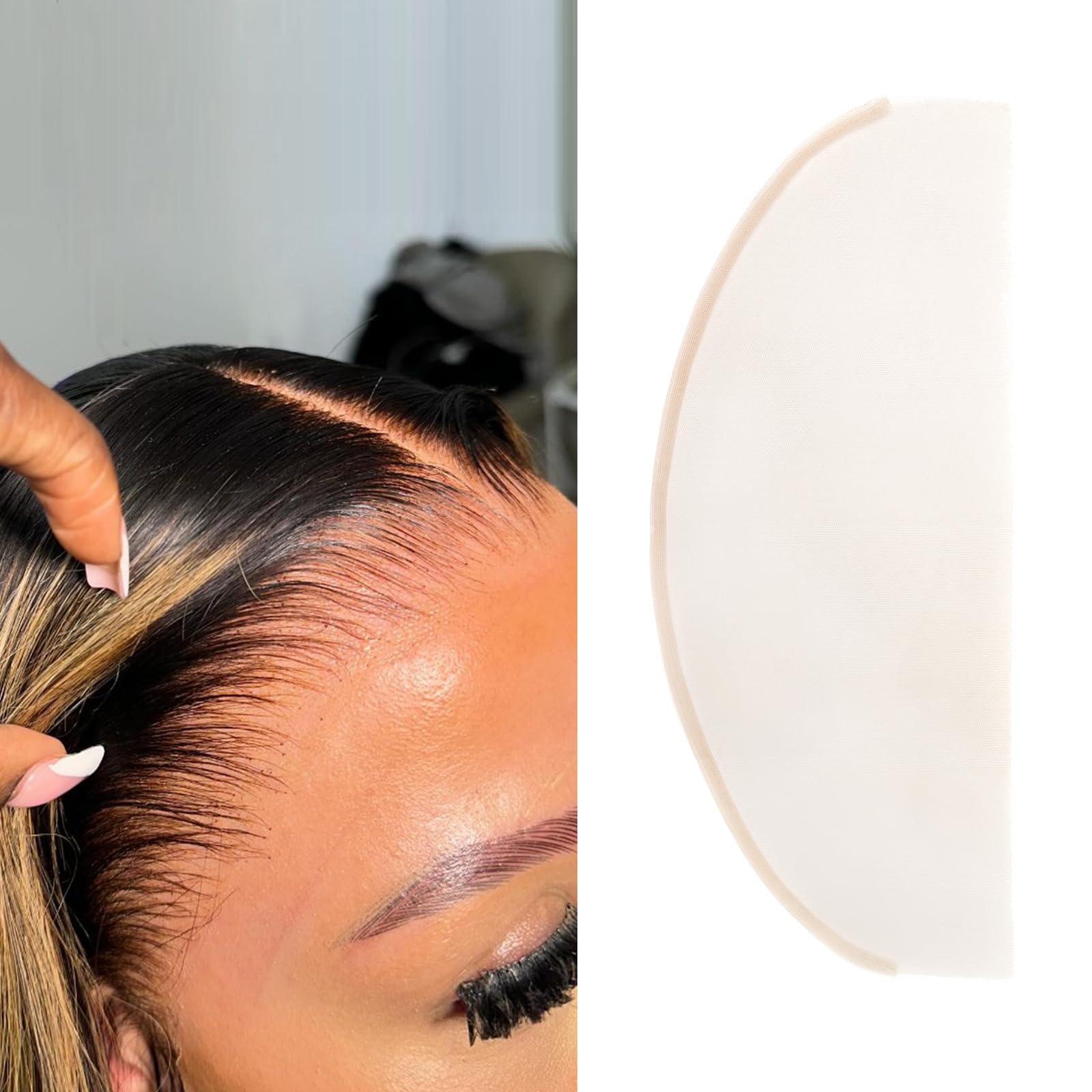 BEEOS 13x4 Skinlike Real HD Lace for Wig Making 1 Pieces, 0.1mm Ultra-thin Swiss Lace Net Base for Making Frontal, Wigs Accessories for Repairing Wig