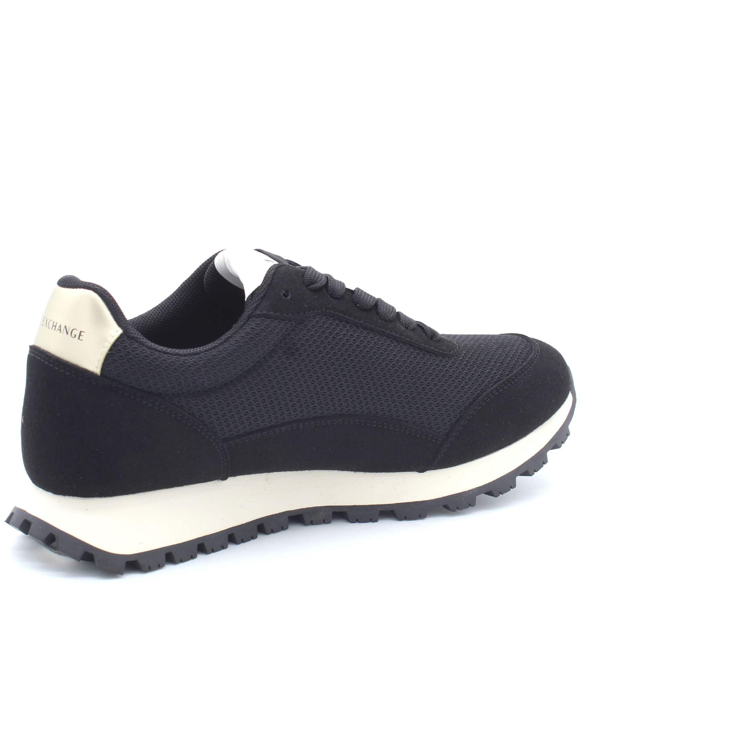 Armani Exchange Drop, Color Contrast Stripe, Suede Details SneakerDonna