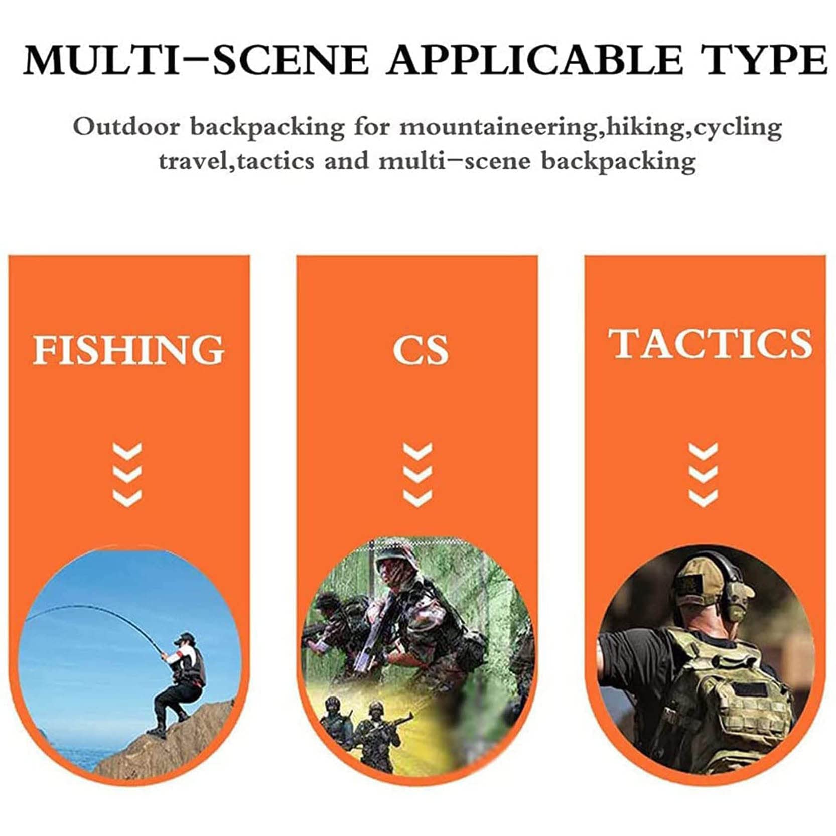 Bolsa Táctica para Rifle, Bolsa De Rifle, Correa Extraíble para Caza Pesca Mochila Impermeable Compartimiento con Cierre para Cargador Munición Accesorios -Negro