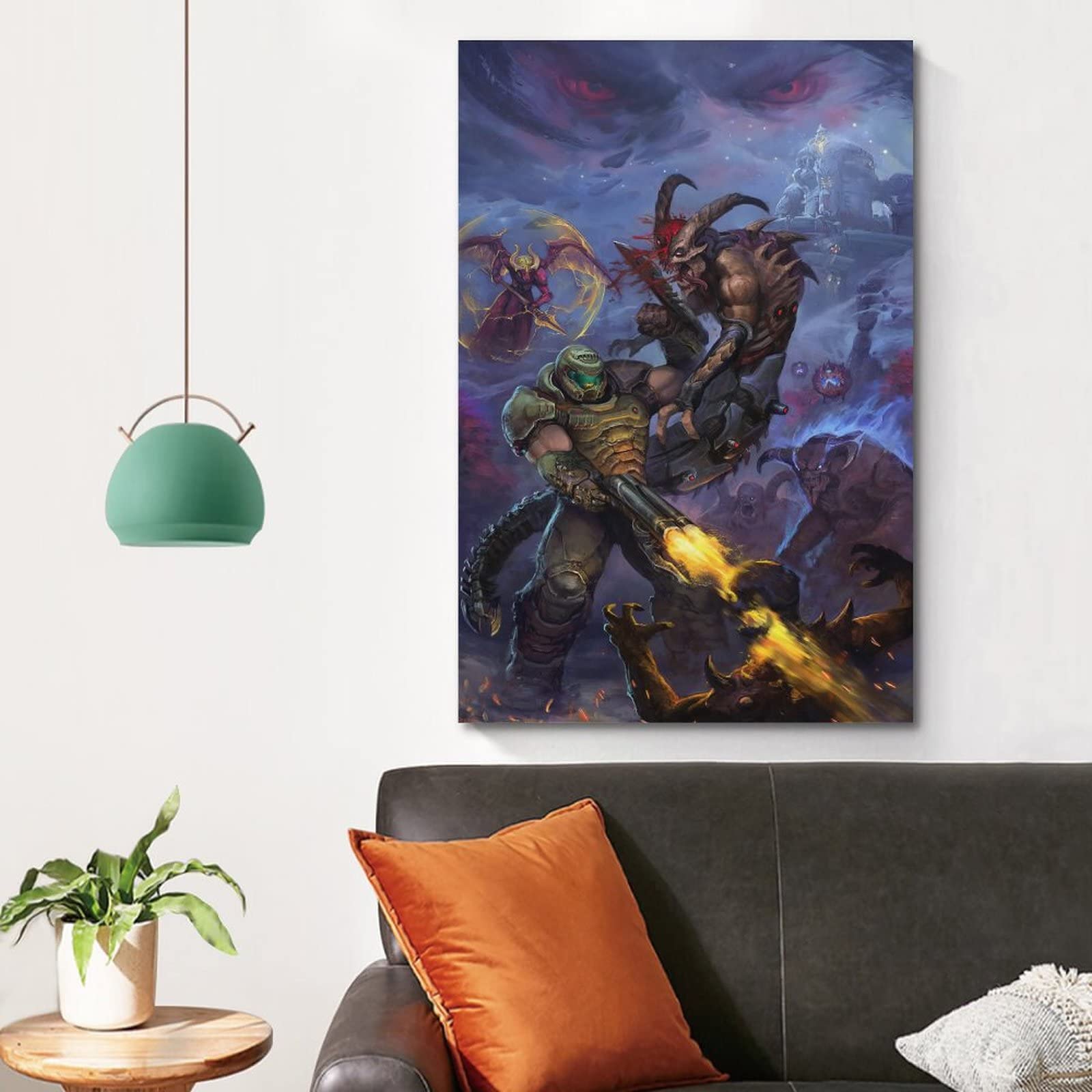 BURR MF Doom Posters muurkunst voor woonkamer slaapkamer kantoor huisdecoratie kantoor muurkunst thuis gym posters canvas schilderij 20 x 30 cm