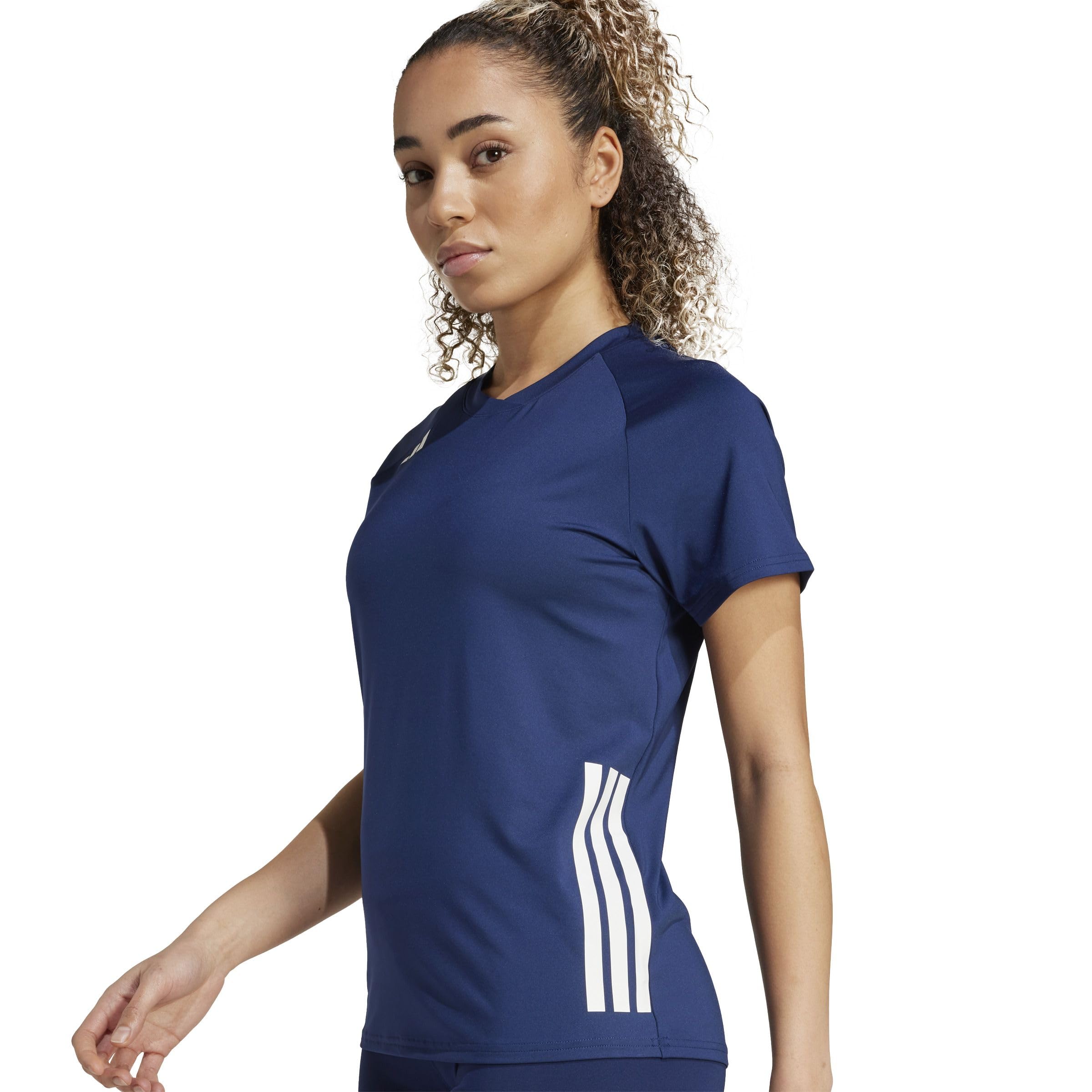 adidas Kobiety Volleyball Hilo Short Sleeve Jersey Shirt, team navy blue 2, M Tall