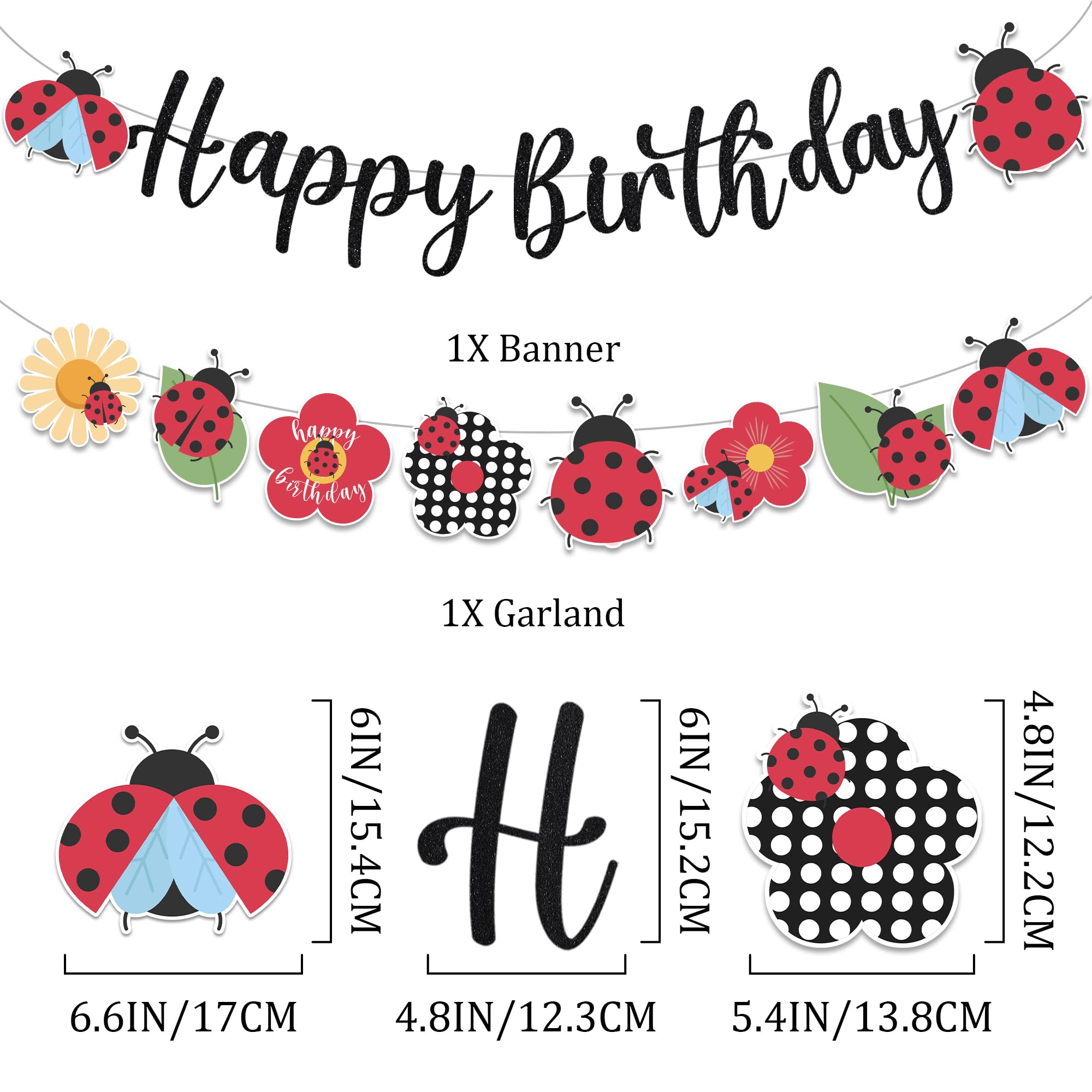 Amazon.co.jp: てんとう虫の誕生日パーティーデコレーションセット