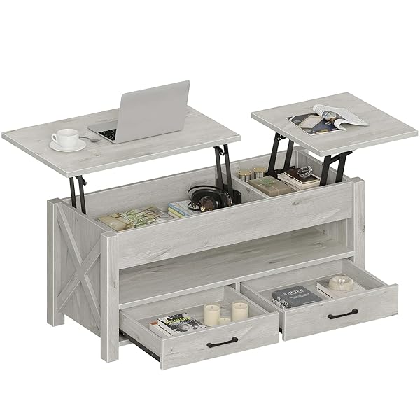 Retro Gray Multi-User Lift Table