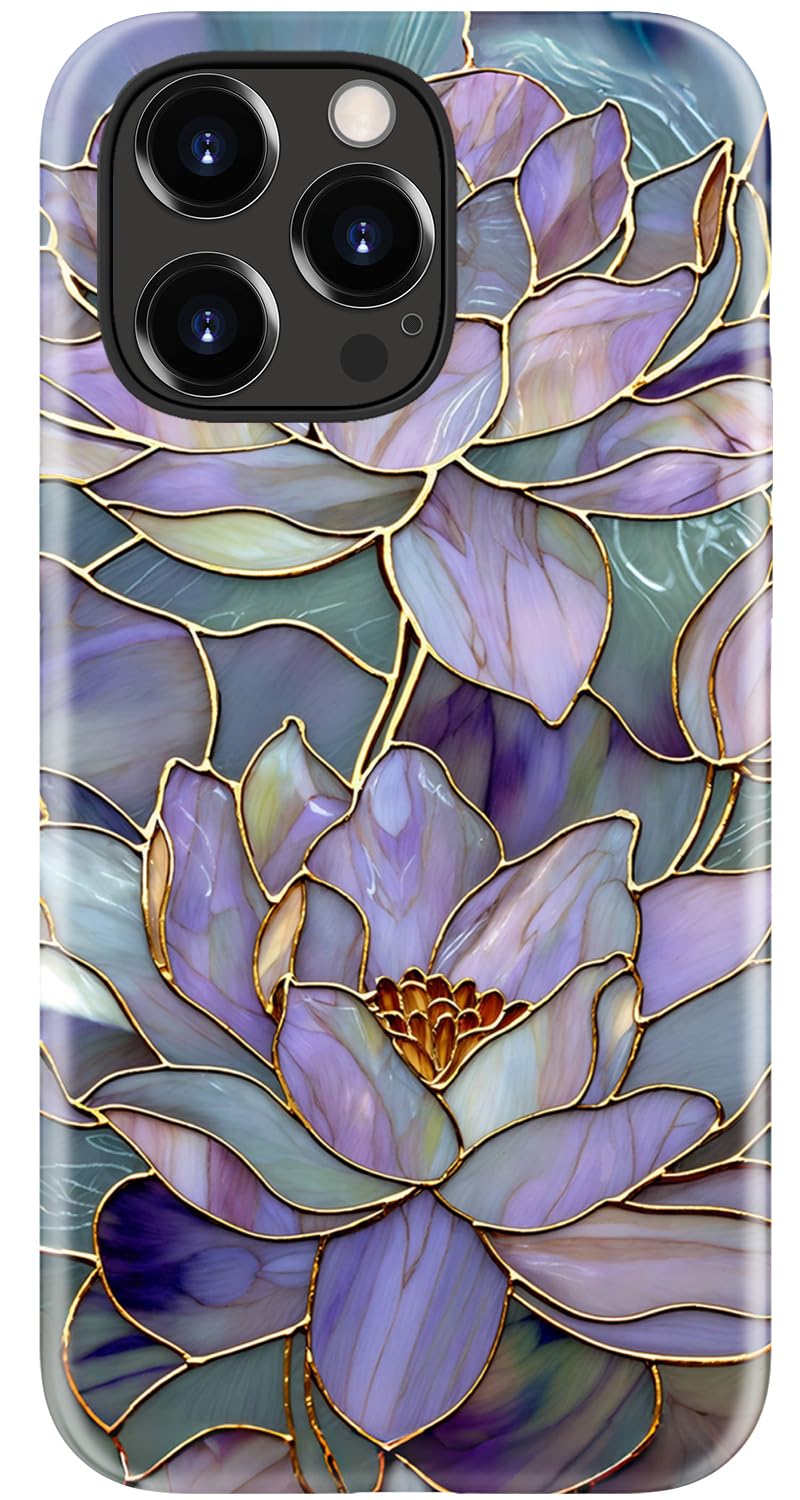 Goodon for iPhone 17 Pro Max Case Cute, Preppy Floral Design,Slim Silicone Protective Hard Cover, Wireless Charging Compatible Aesthetic Glossy Y2K Phone Cases for Women Girls, Marbled Floral Veins — view 28
