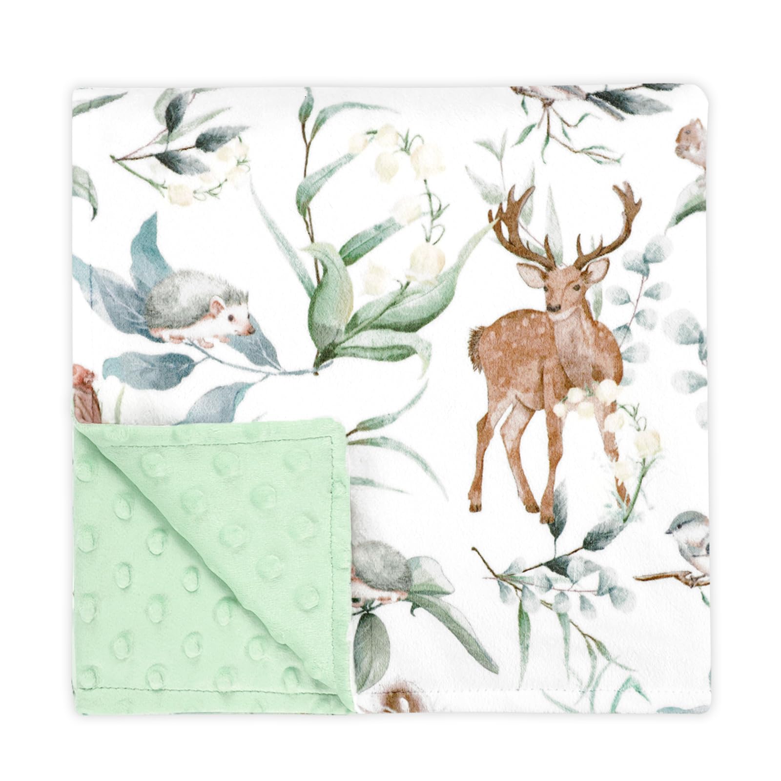 TANOFAR Baby Blankets for Unisex Boys Girls, Ultra Soft Minky Blanket with Double Layer Dotted, Breathable and Lightweight Receiving Blanket for