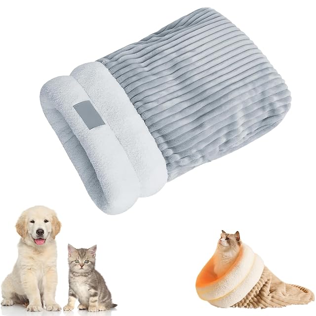 YuchiFa Saco de Dormir para Gatos, Saco de Dormir para Gatos de Invierno