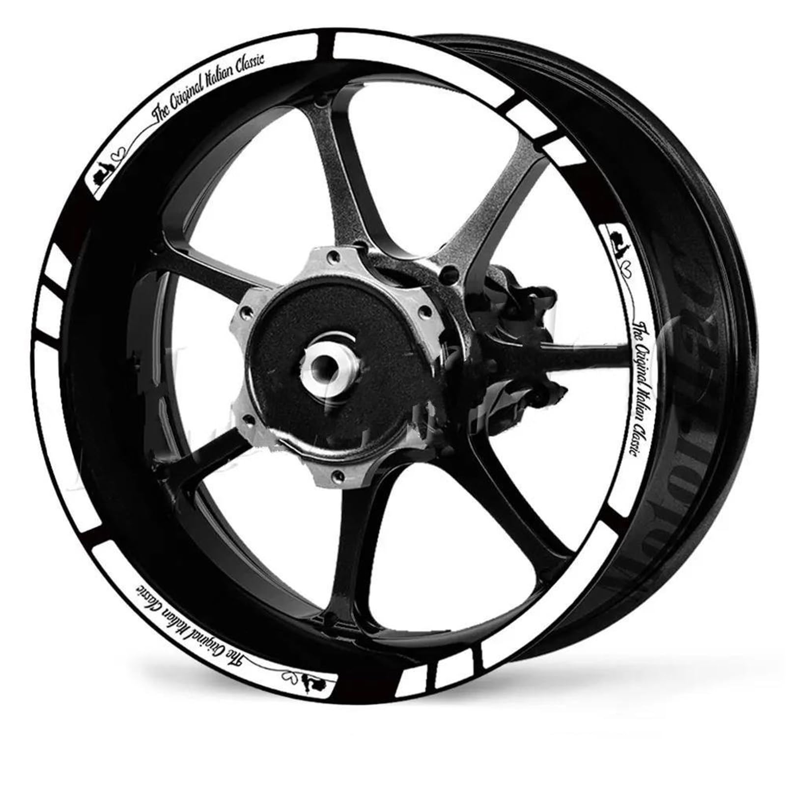 Motorcycle Wheel Rim Sticker Scooter 12inch Decal for Vespa for Primavera for Sprint 50 150 GTS for Super 125 250 300(Color3)