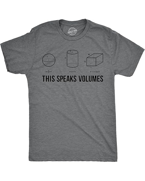 Mens This Speaks Volumes T Shirt Funny Nerdy Math Teacher Sarcastic Graphic Tee