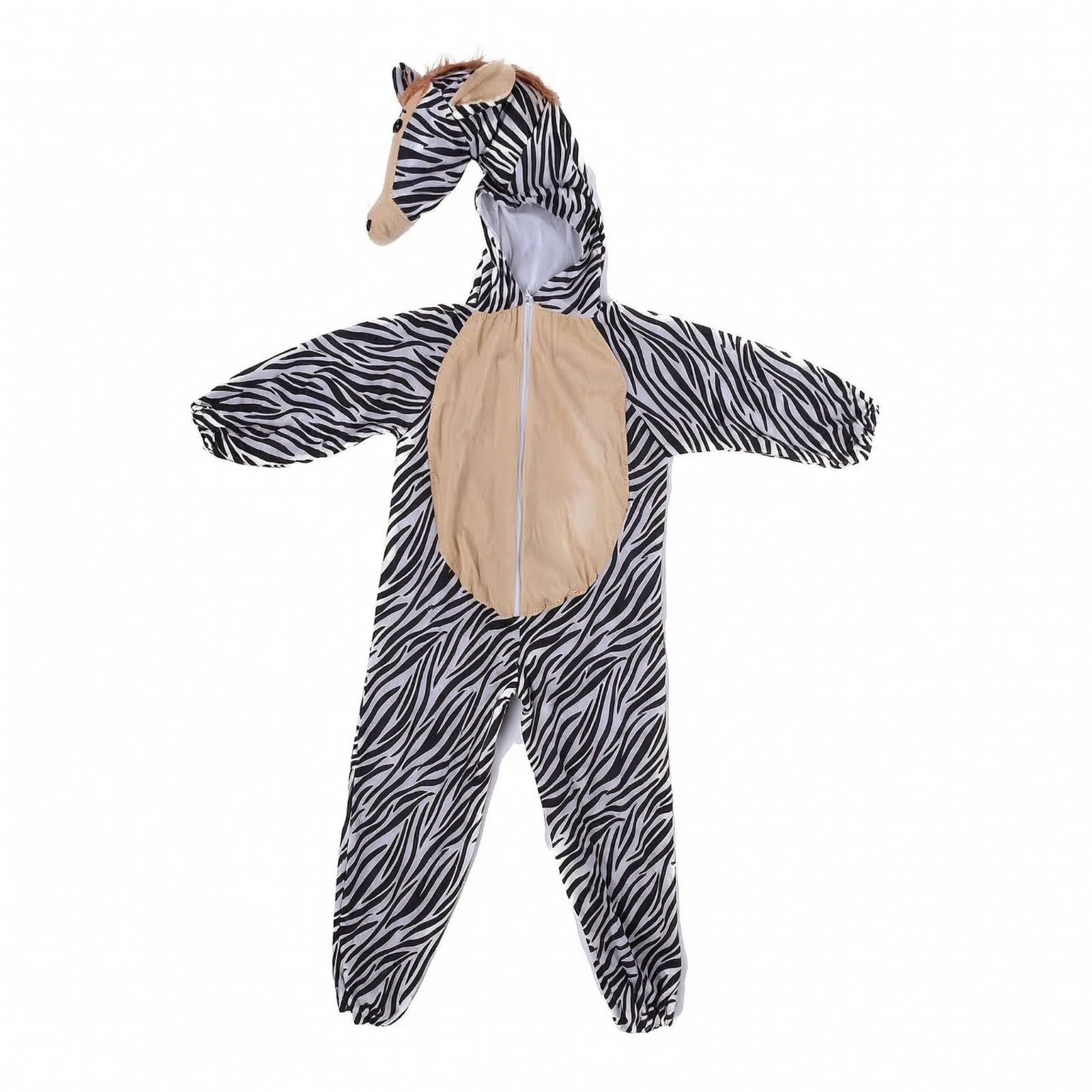 Costume da Morbido | Chiusura Anteriore, Tuta con Cappuccio, Peluche, Tuta completa, per Carnevale, Recite Scolastiche, Bambini