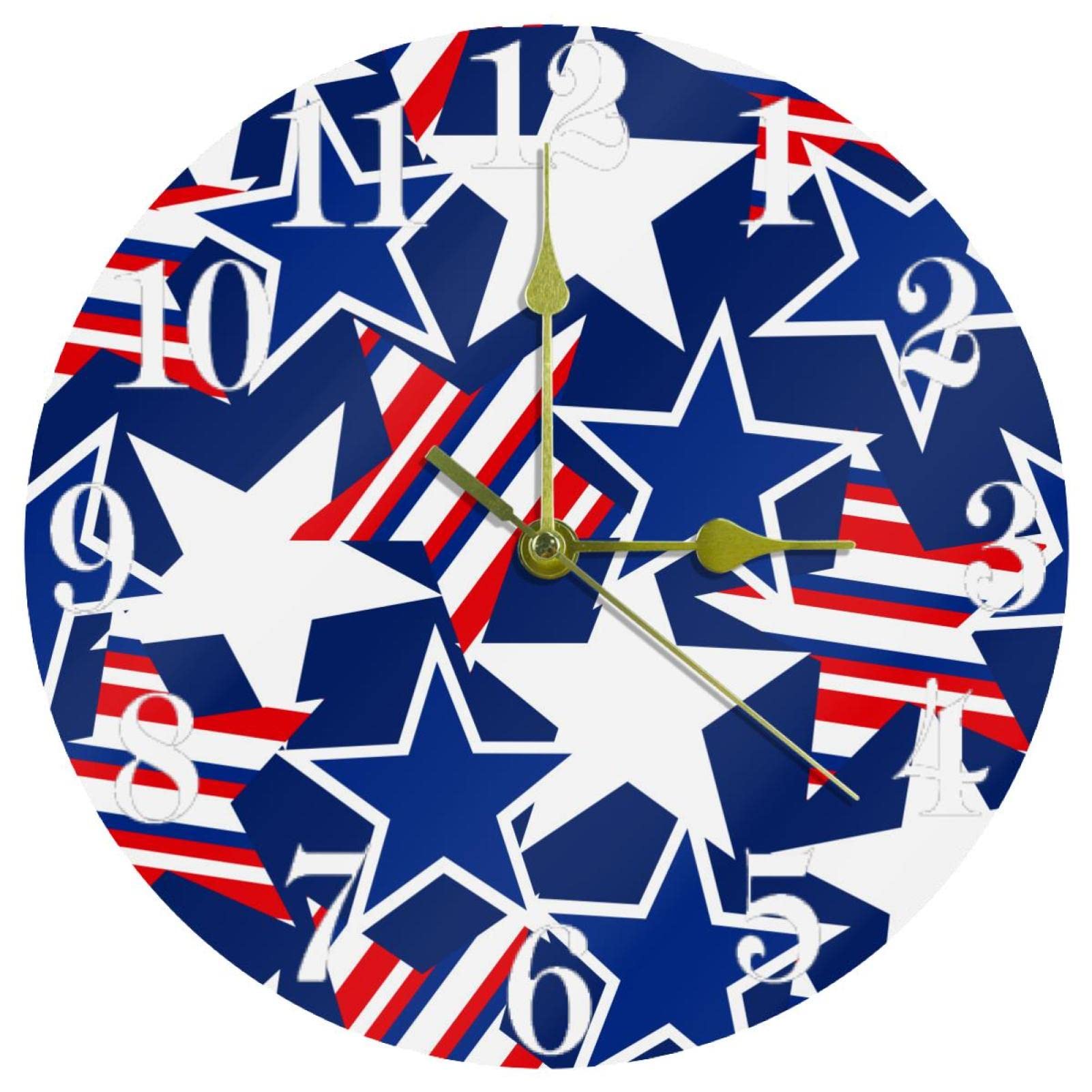 Horloge murale bleue sans tic-tac pour retrouver le sommeil et la concentration au bureau