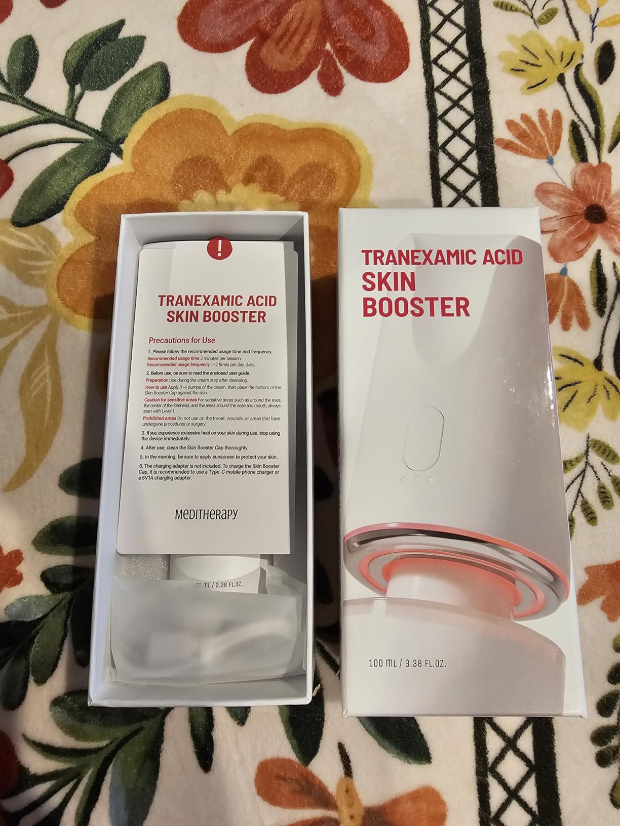 MEDITHERAPY Tranexamic Acid Skin Booster Cream 3.4 Fl Oz - 5% Niacinamide & 3% TXA Korean Face Moisturizer - Gentle Face Cream for Improved Clarity & Even Skin Tone - Radiant Complexion, Natural Color