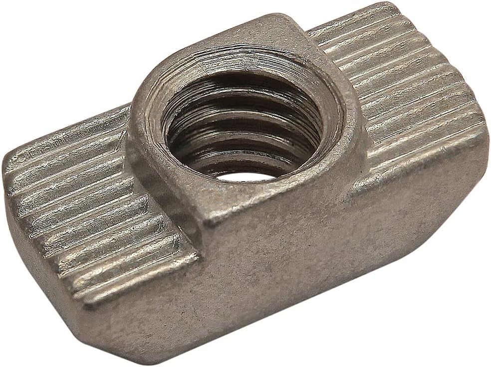 13118, 30 Series M6 x 1.0 Standard Drop in T-Nut Stainless Steel (500 Pack)