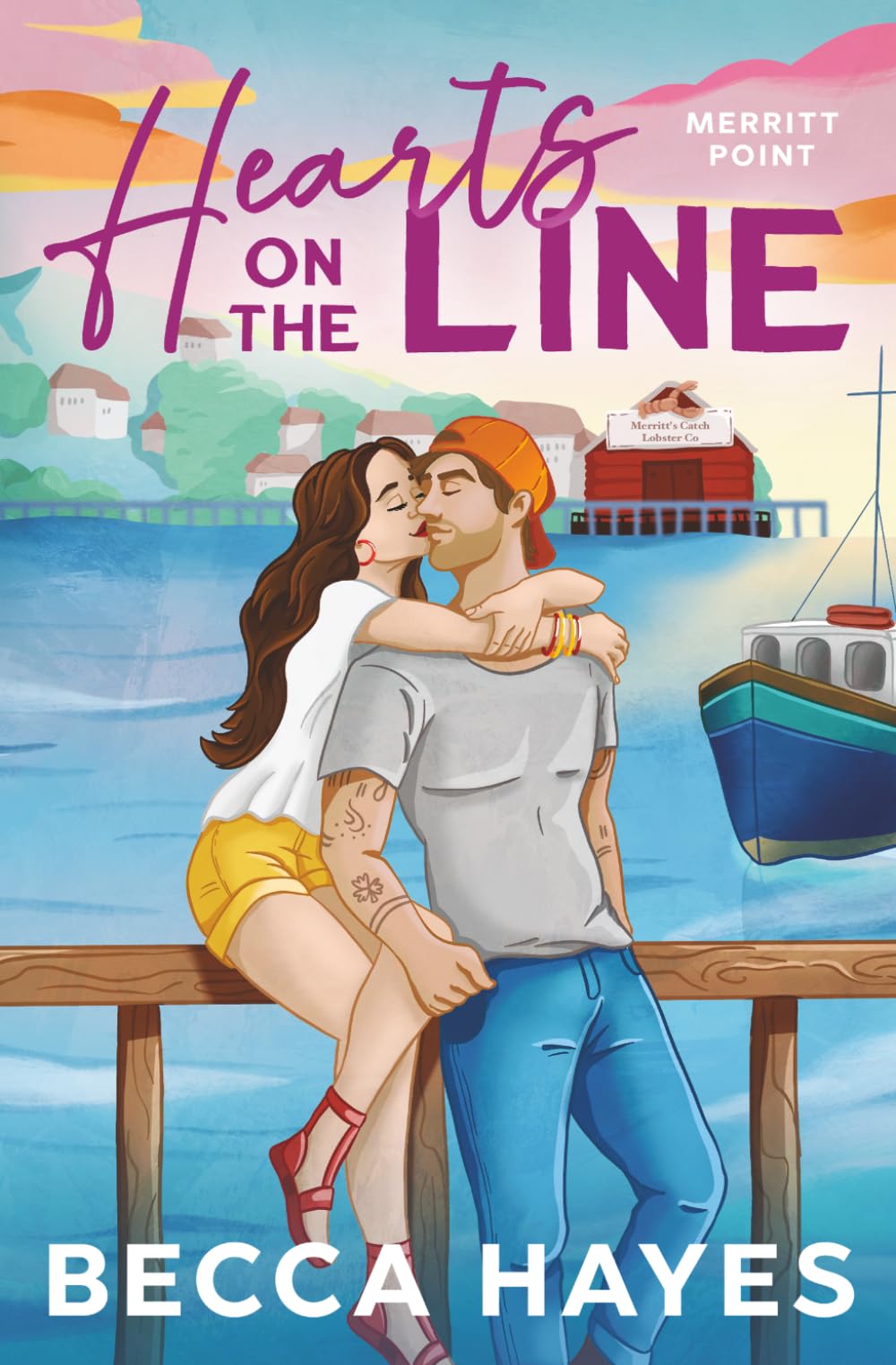 Hearts on the Line: A Second Chance Small Town Romance (Merritt Point)