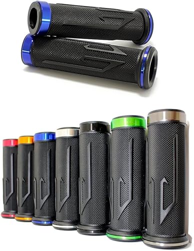 MANGO DE MANGO DE MANO DE 78 "NEGRO MOTOCICLETA GEL PARA YAMAHA YZF 600 R1 R1M R6 R6S (azul)