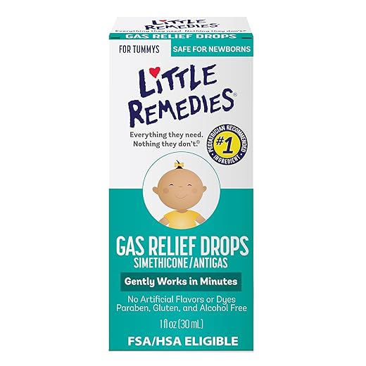 Little Remedies Baby Medicine, Gas Drops for Newborns, Baby Gas Relief Drops, Natural Berry Flavor, 1 Fl Oz