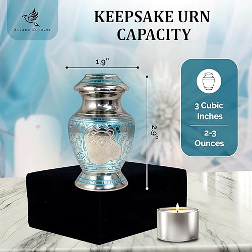 Miniatura 2 de Urnas de bebé para cenizas de niño, urna de oso de peluche para bebés, hermosas urnas pequeñas para niños y niños, honra a tu ser querido con la