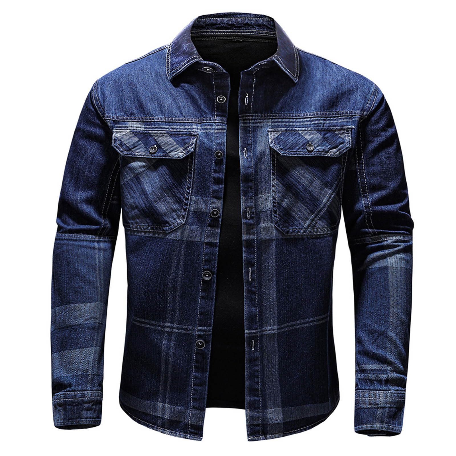 Chemise de loisirs en jean homme pour un style safari ou motard