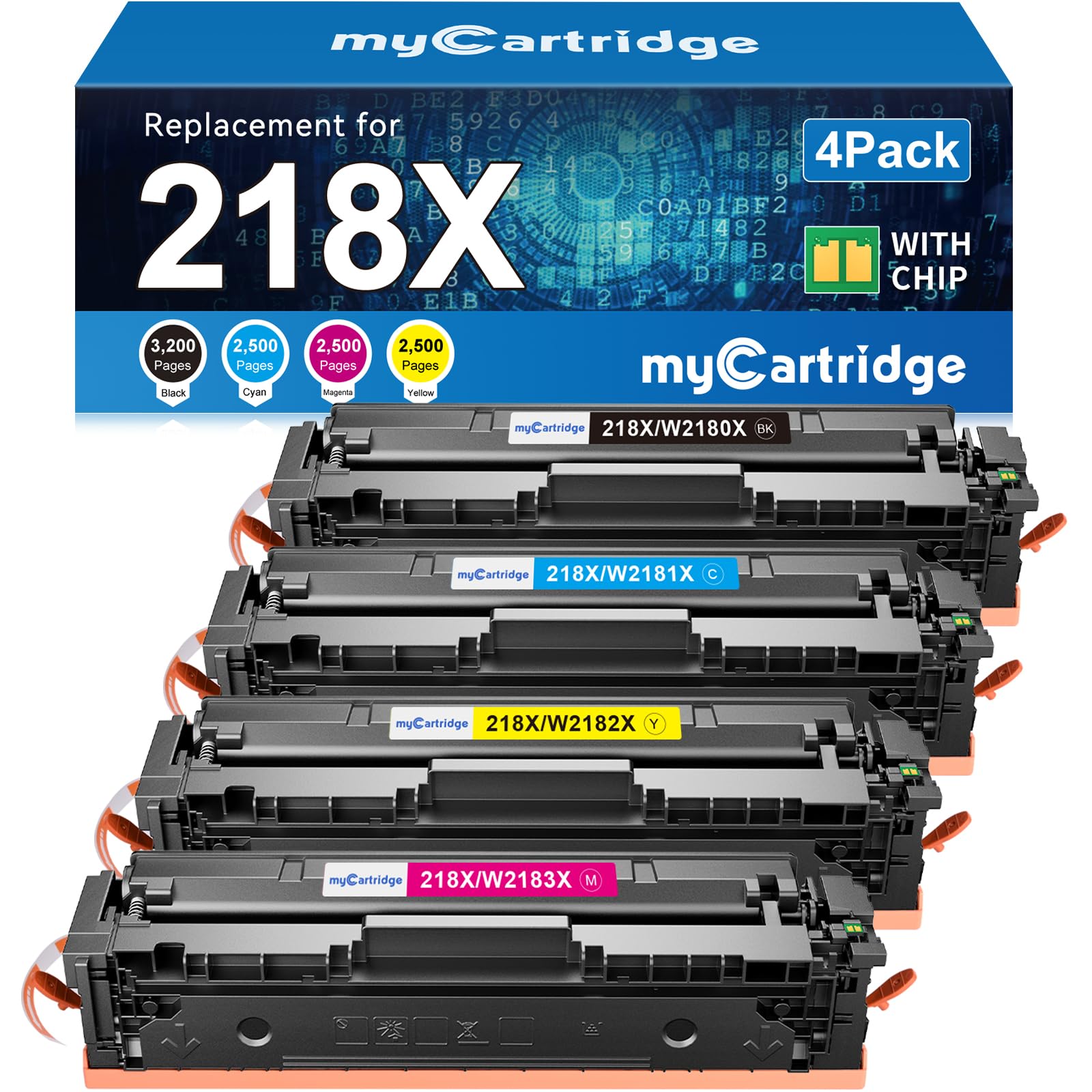 Photo 1 of myCartridge 218X Toner Cartridges 4 Pack