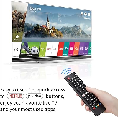 Télécommande Universelle Pour TV LG - Compatible Smart TV, OLED, LED, Avec Boutons Netflix Et Amazon