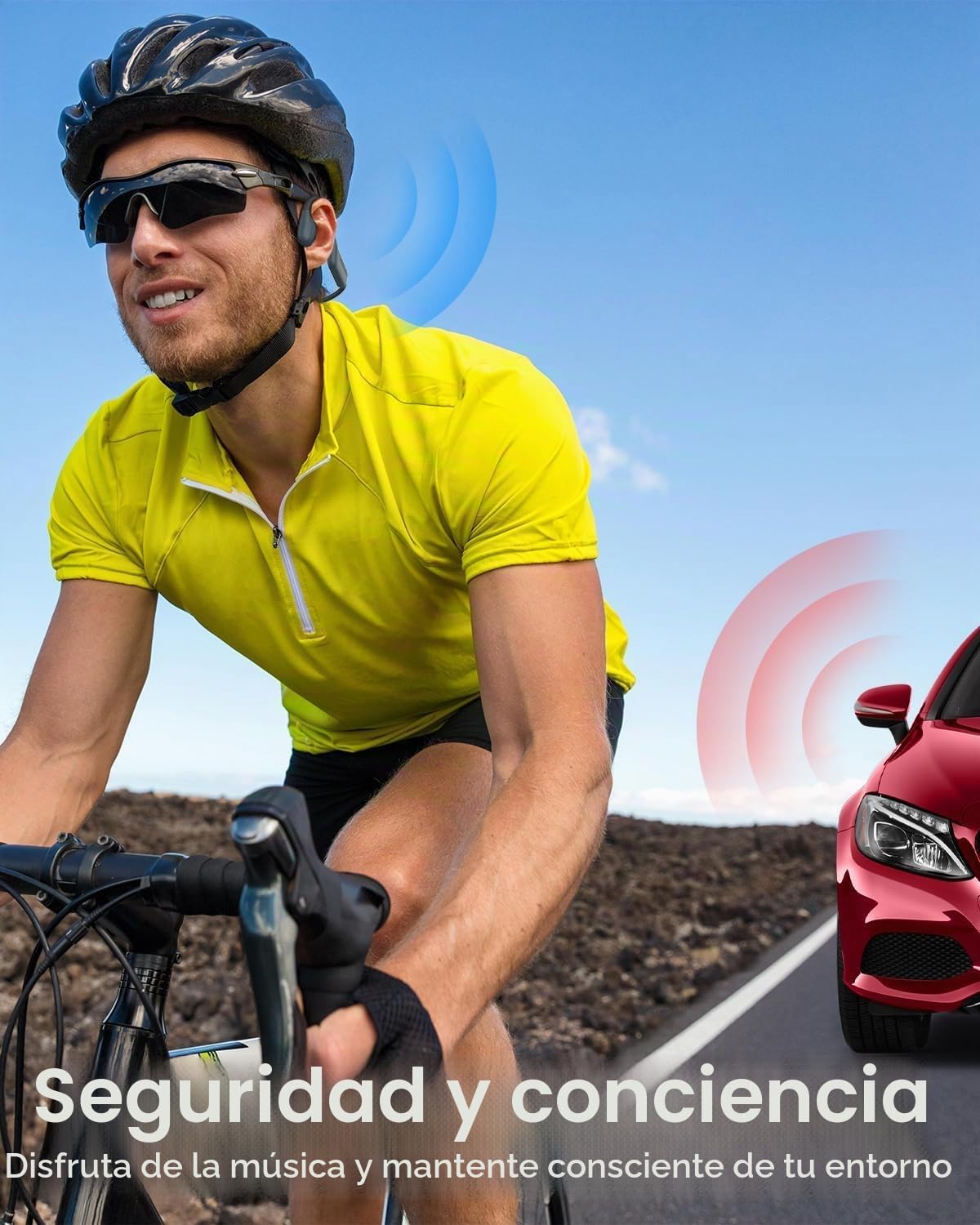 MONODEAL Auriculares de Conducción Ósea Bluetooth 5.4, IP68 Impermeable para Natación, 8GB MP3 para Nadar, Correr y Ciclismo