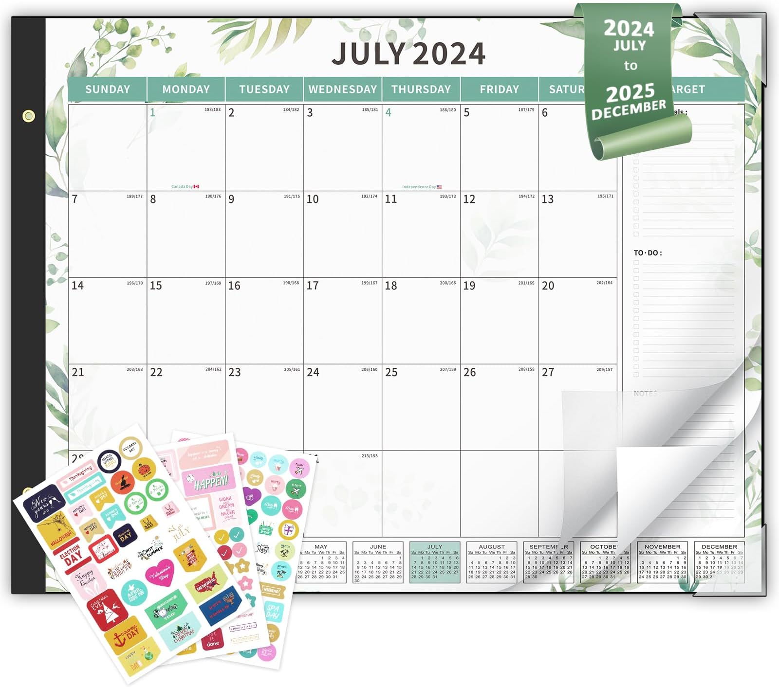 Amazon com : bloom daily planners 2024 2025 Academic Desk Calendar 21