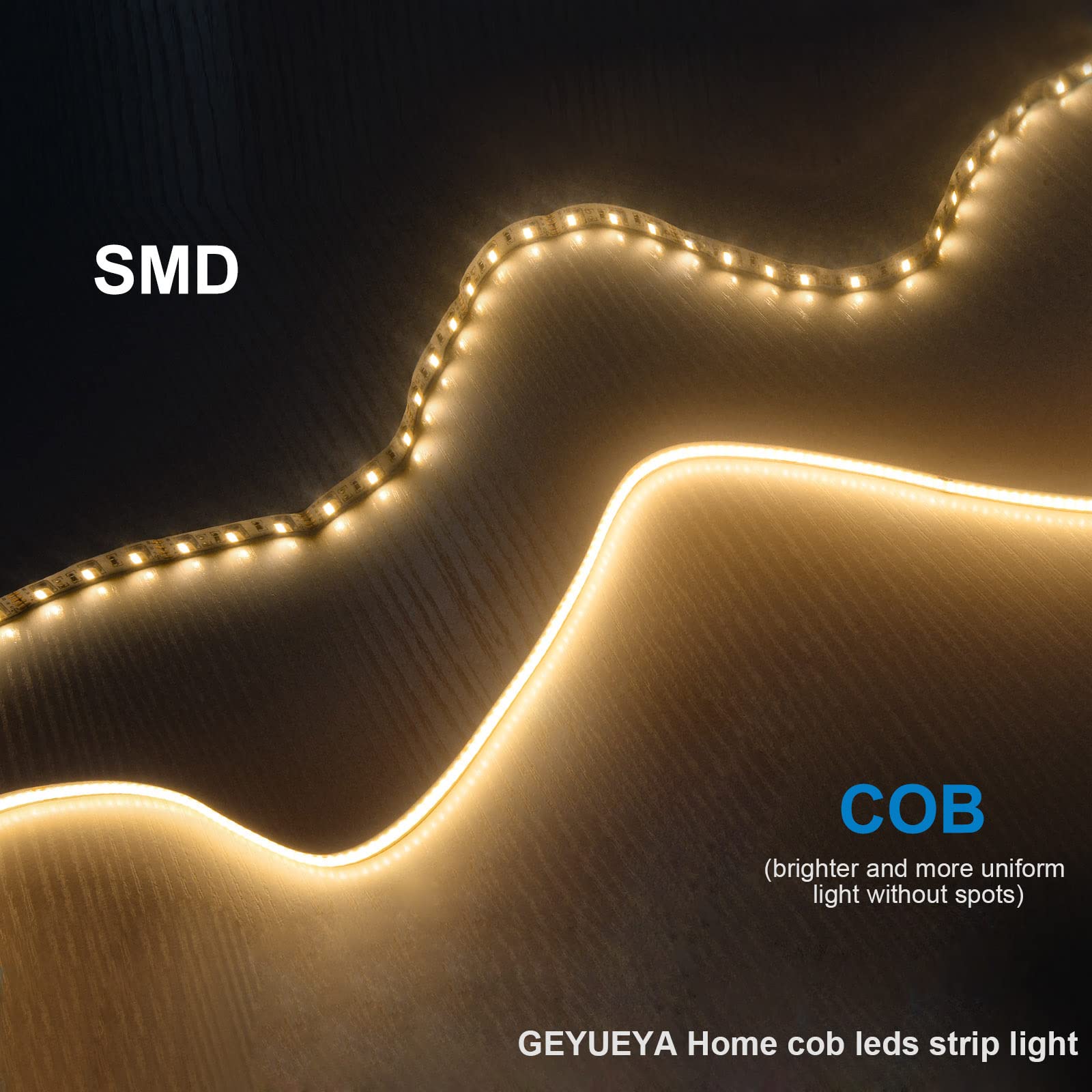 Produktbild von HUAZIZ LED Strip 2 Meter Warmweiß - Dimmbar & Selbstklebend 120 LEDs