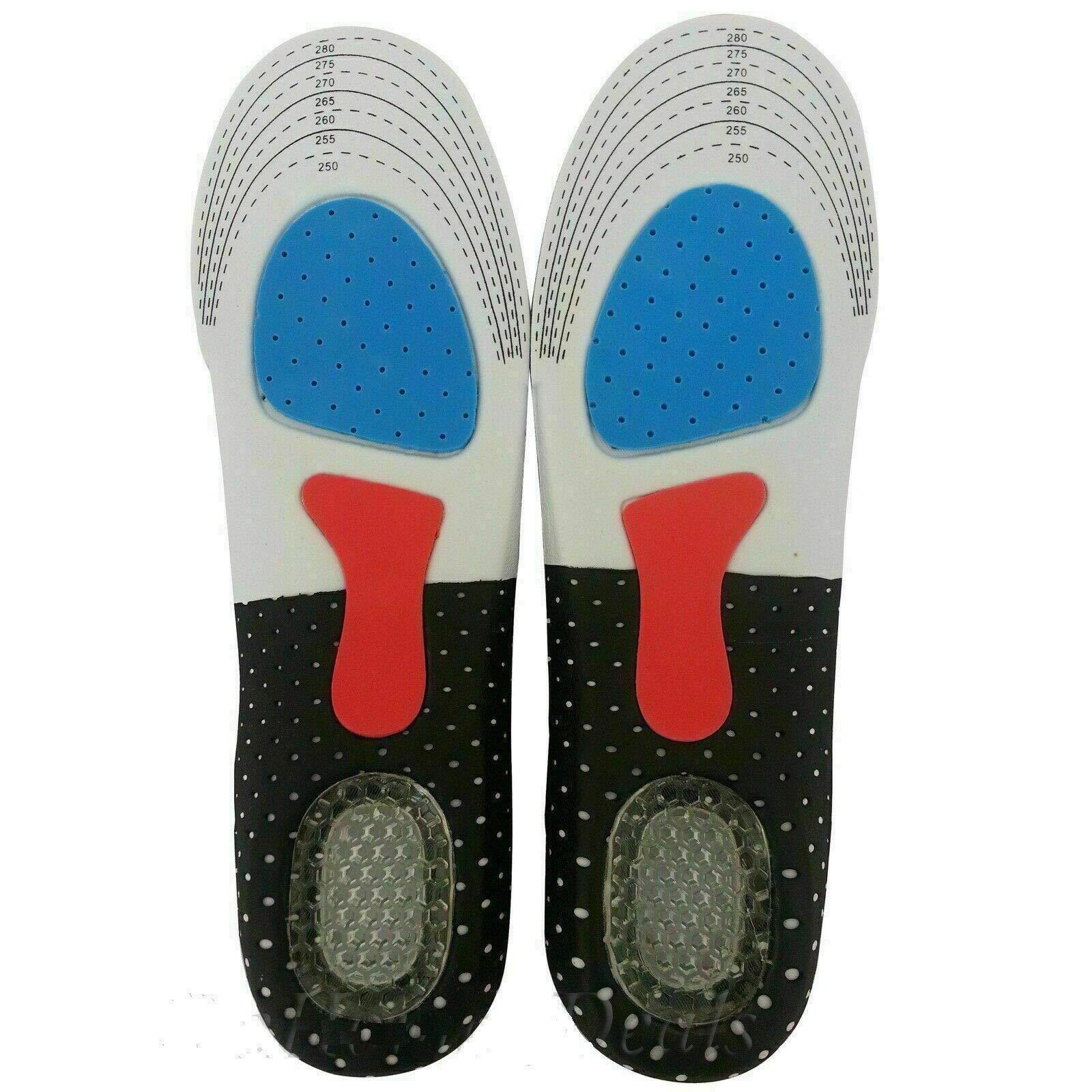 Orthotic Insoles, Full Length Unisex Shoe Inserts - Soft Heel Cushion Insoles for Foot Care Plantar Fasciitis, Arch, and Heel Pain Treatment