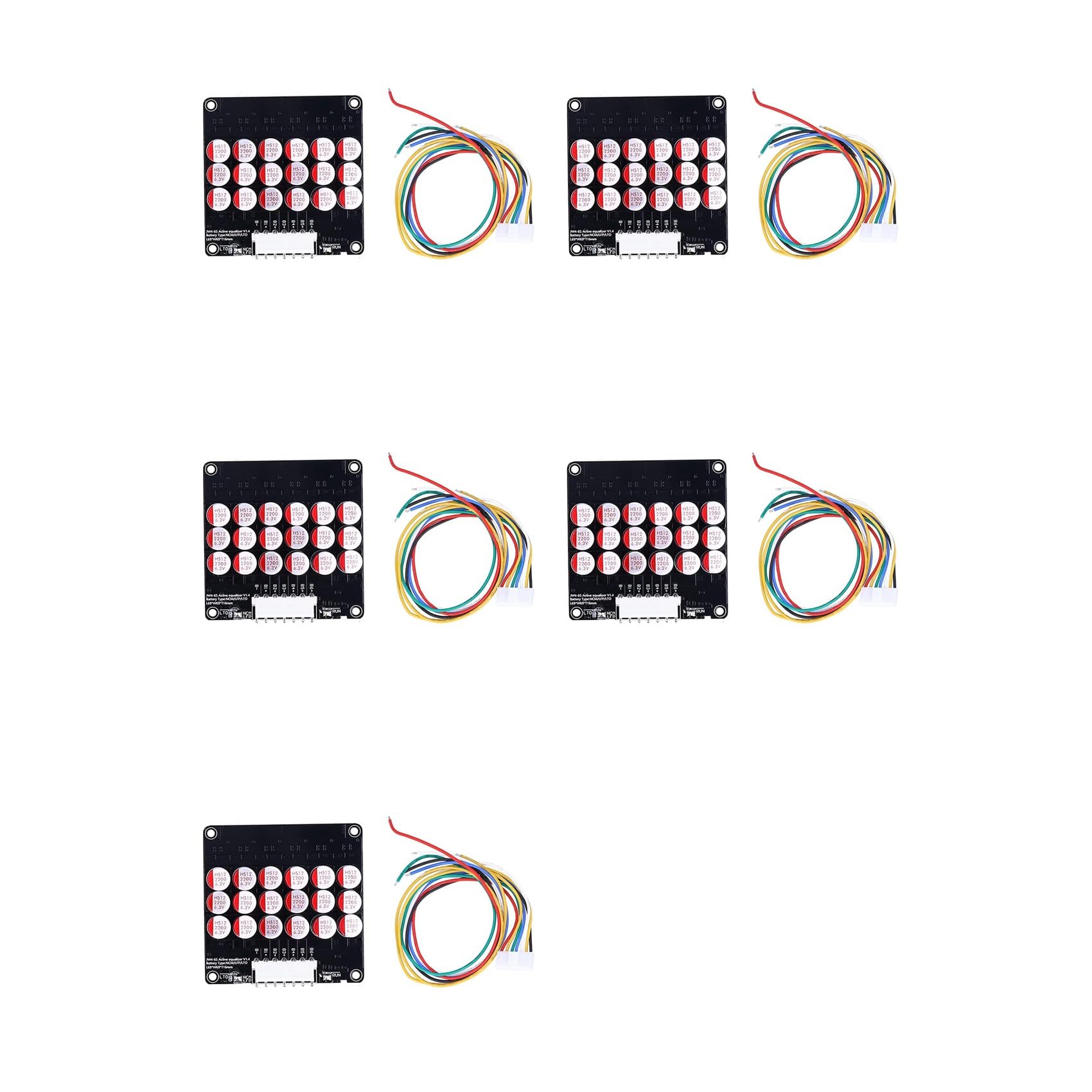 5X 6S Equalizzatore Balancer Lifepo4/Lipo/LTO Batteria Condensatore di Equalizzazione Energetica Scheda