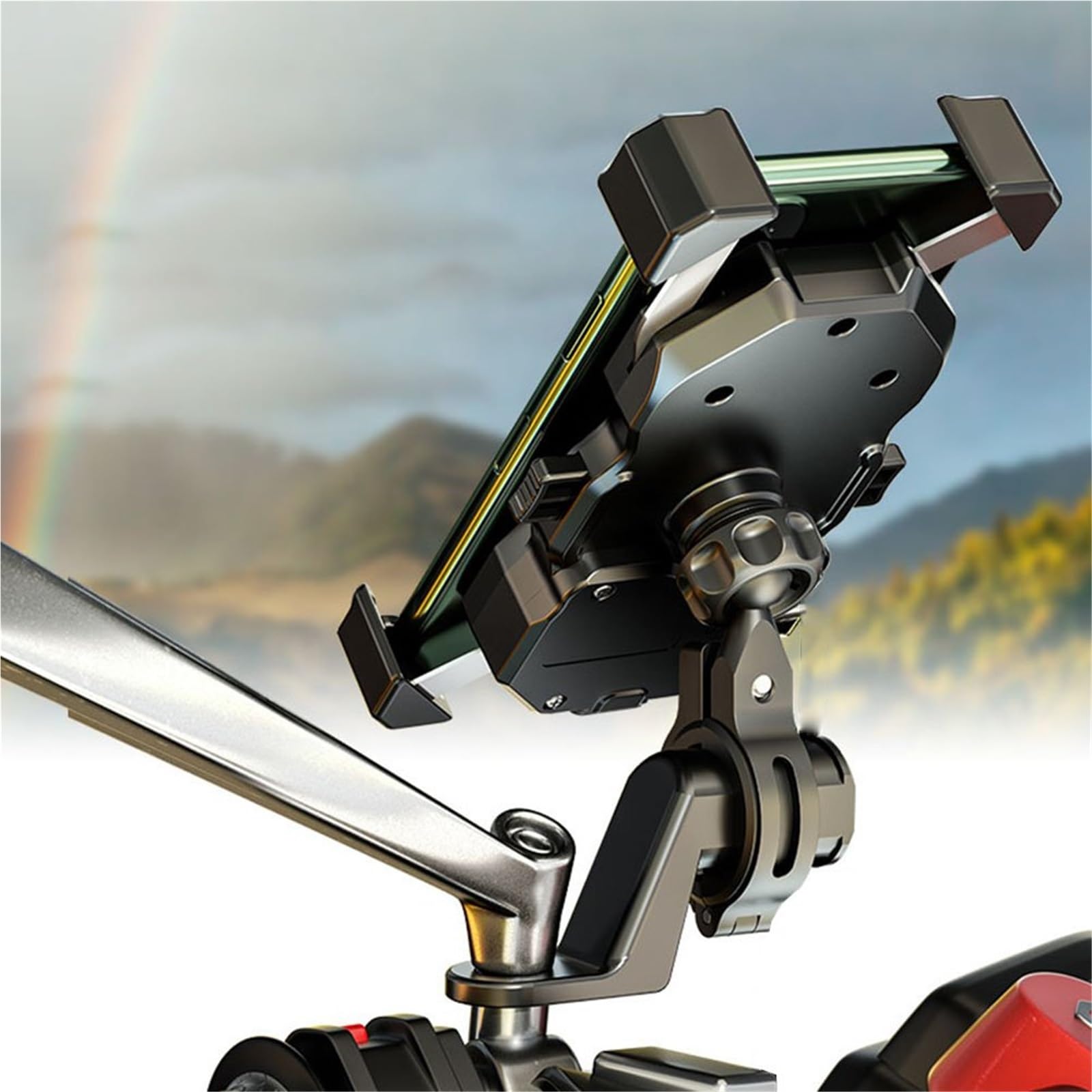 Support De Téléphone pour Vélo Et Moto - Fixation pour VTT, Moto Et Vélo De Route