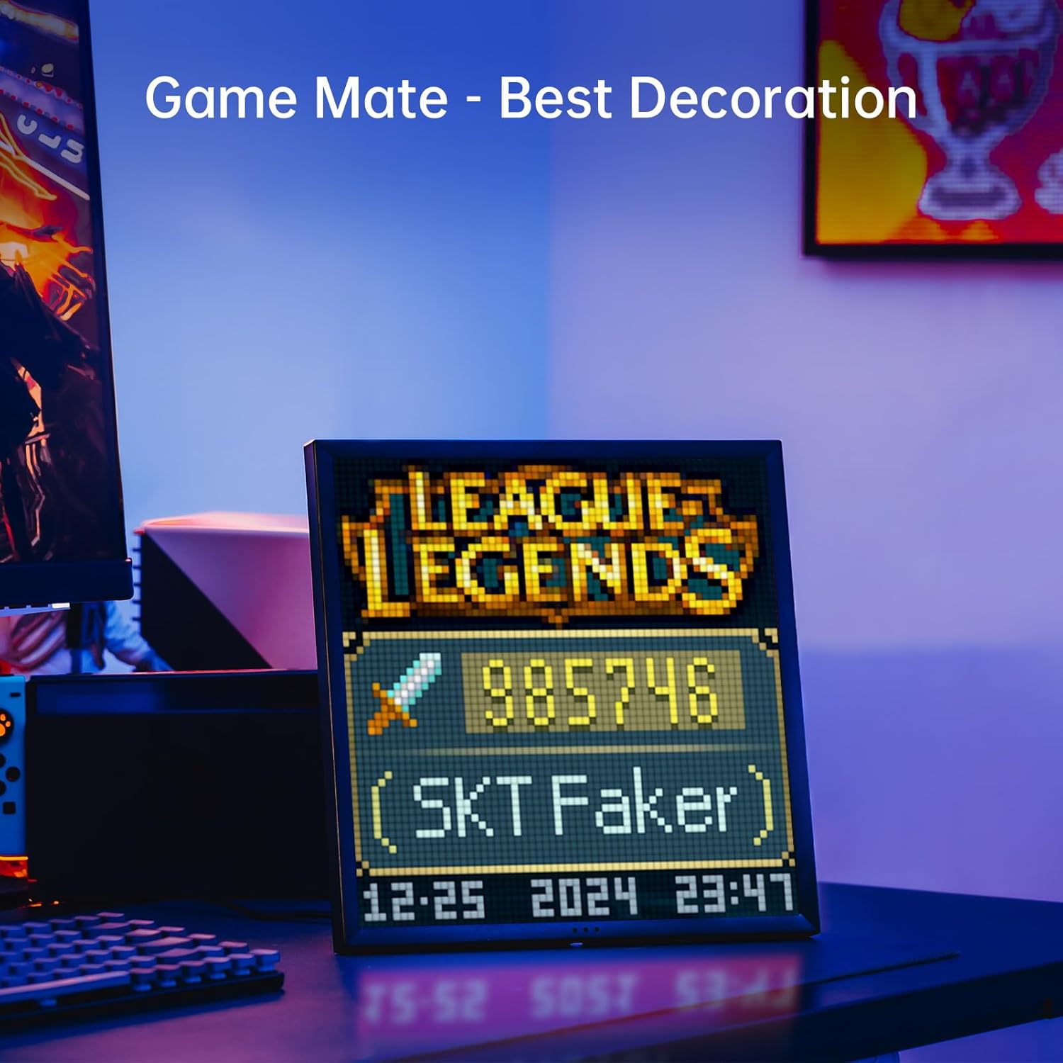 Erwecke Deine Kreativität mit Divoom Pixoo-64: Das maßgeschneiderte WiFi Pixel Art Display für faszinierende Lichtdekoration!