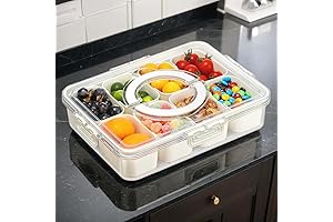 Snackle Box Container Travel Tray with Lid - Imperative Airplane Snack Box...